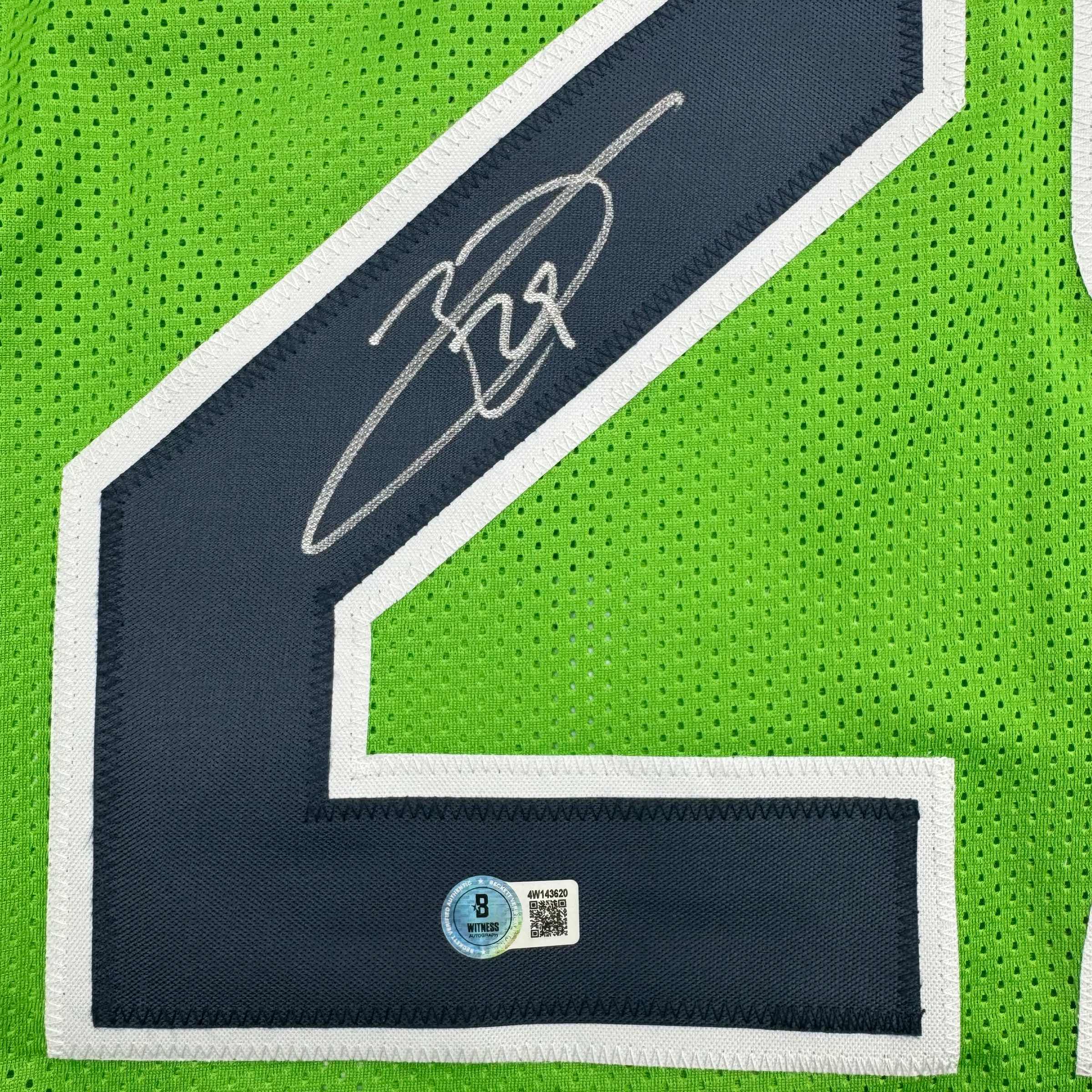 Autographed/Signed Earl Thomas III Seattle Green Football Jersey Beckett BAS COA - Image 3