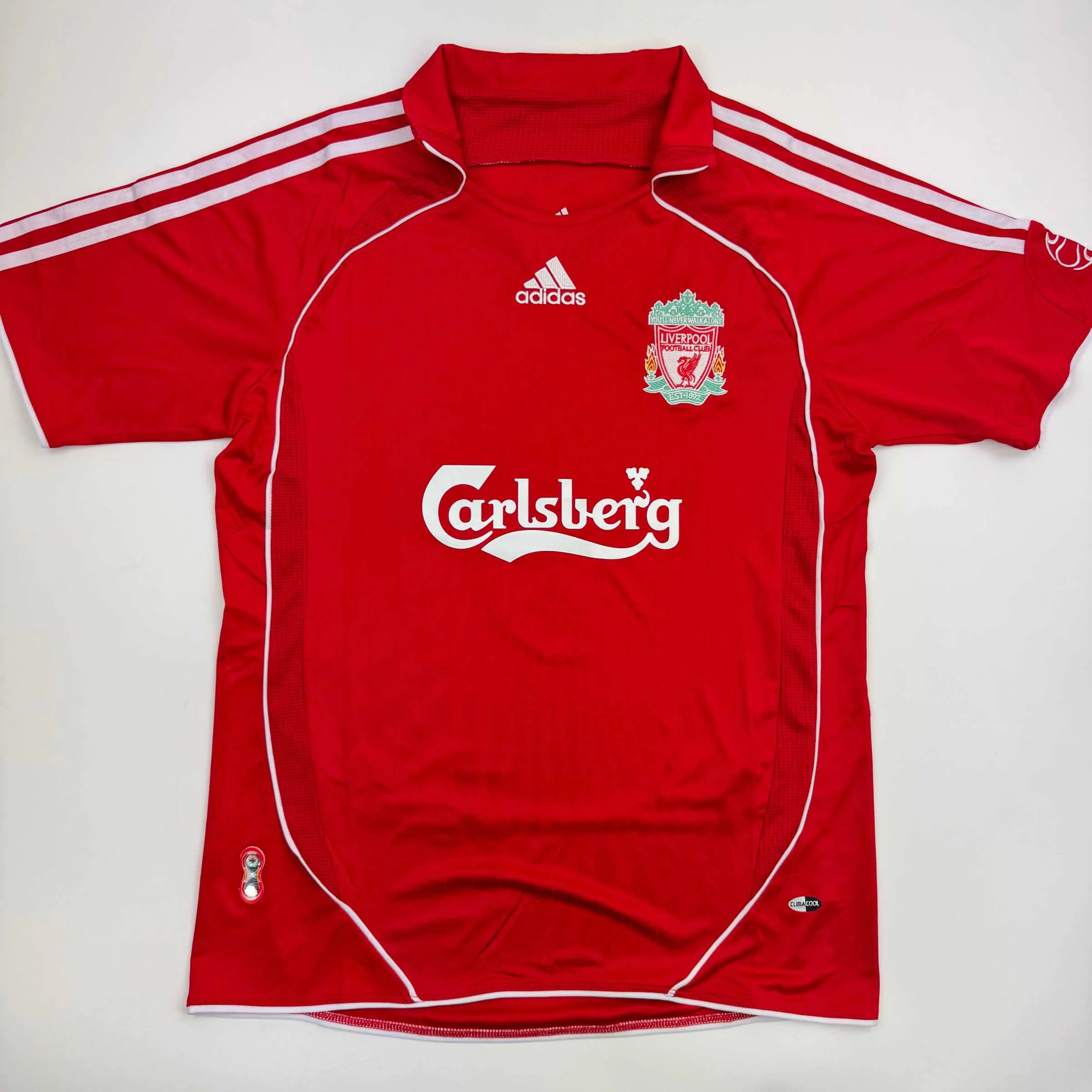 Autographed/Signed Fernando Torres Liverpool Red Soccer Jersey Beckett BAS COA - Image 4