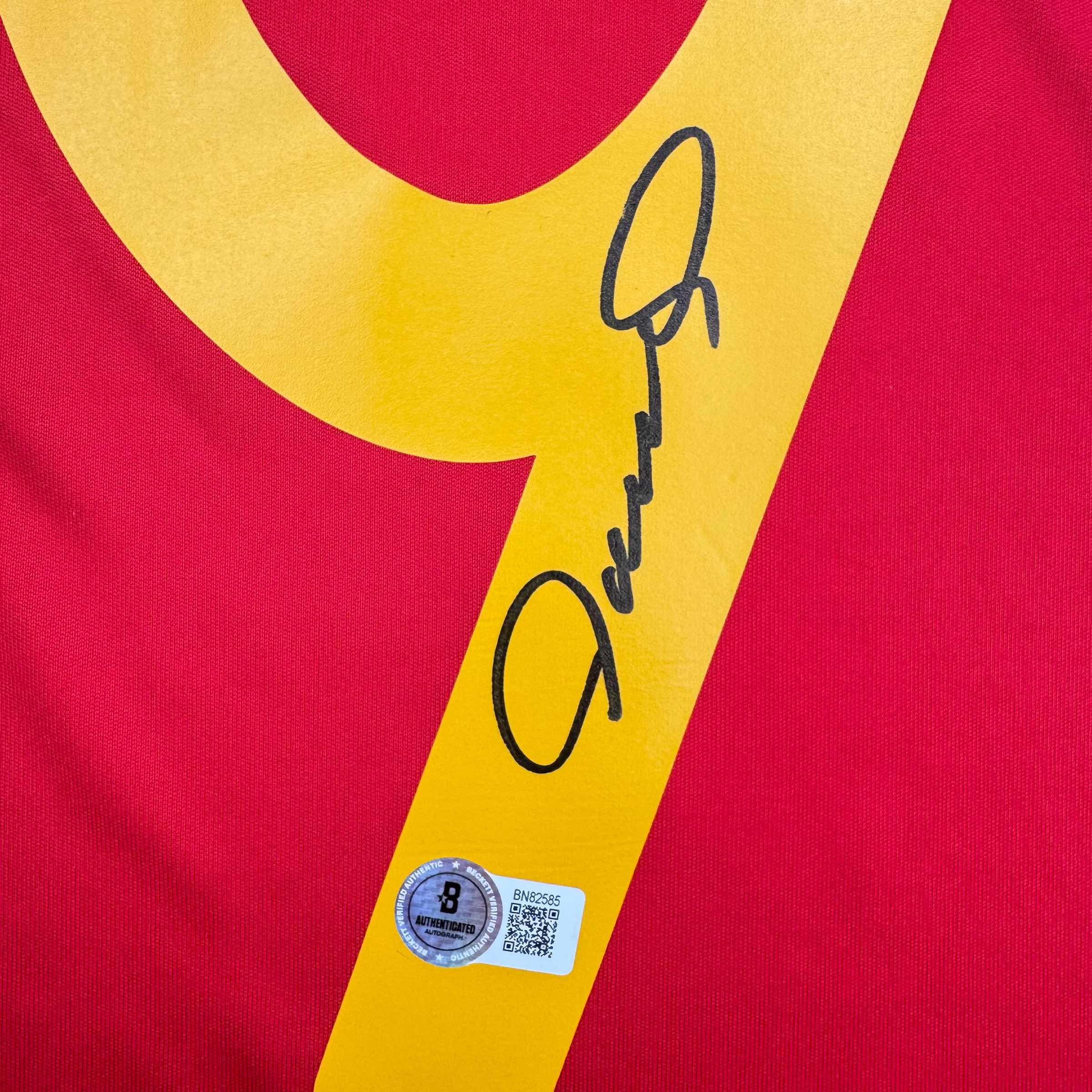 Autographed/Signed Fernando Torres Spain Red World Cup Soccer Futbol Jersey Beckett BAS COA - Image 3