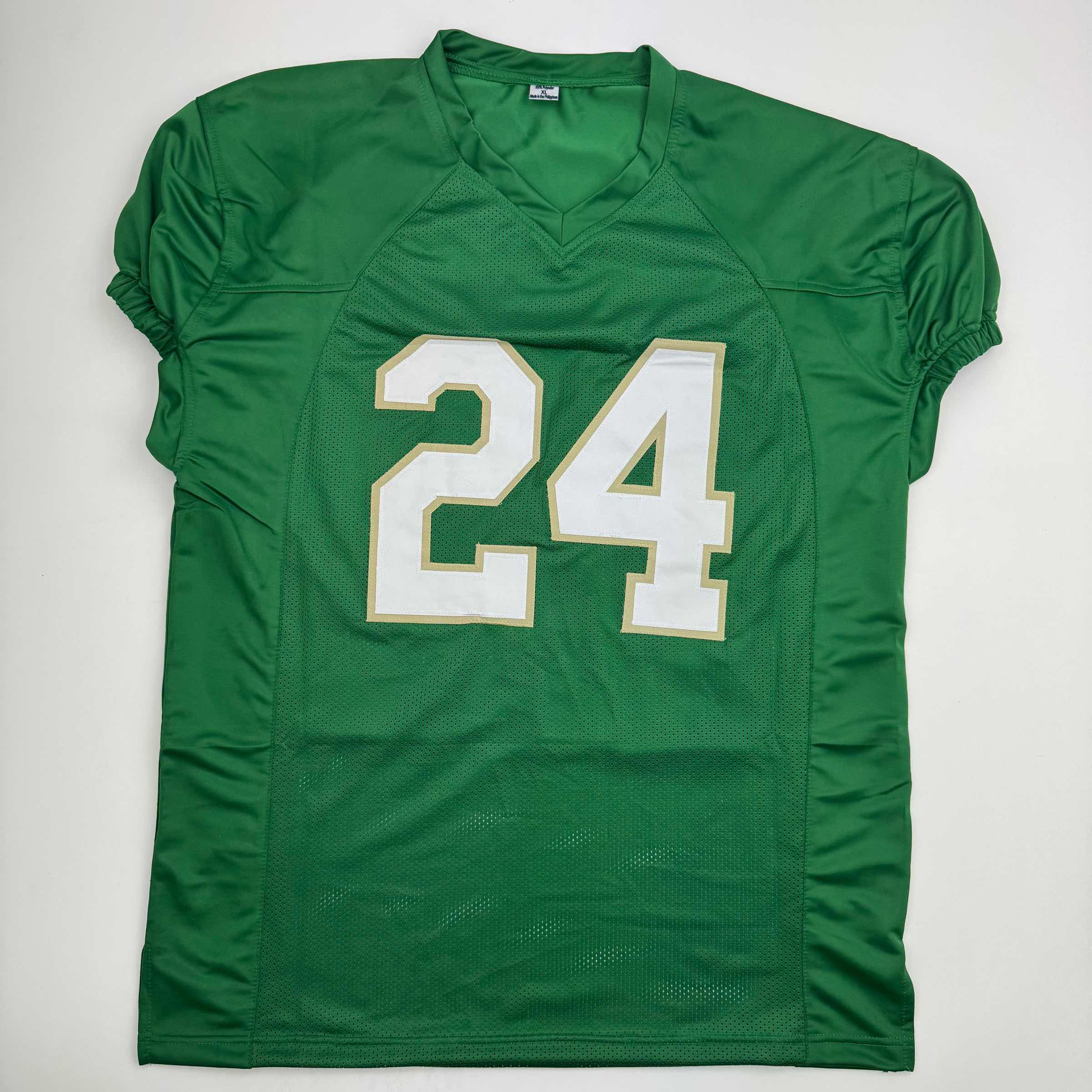 Autographed/Signed JaDarian Price Notre Dame Green College Football Jersey JSA COA - Image 4