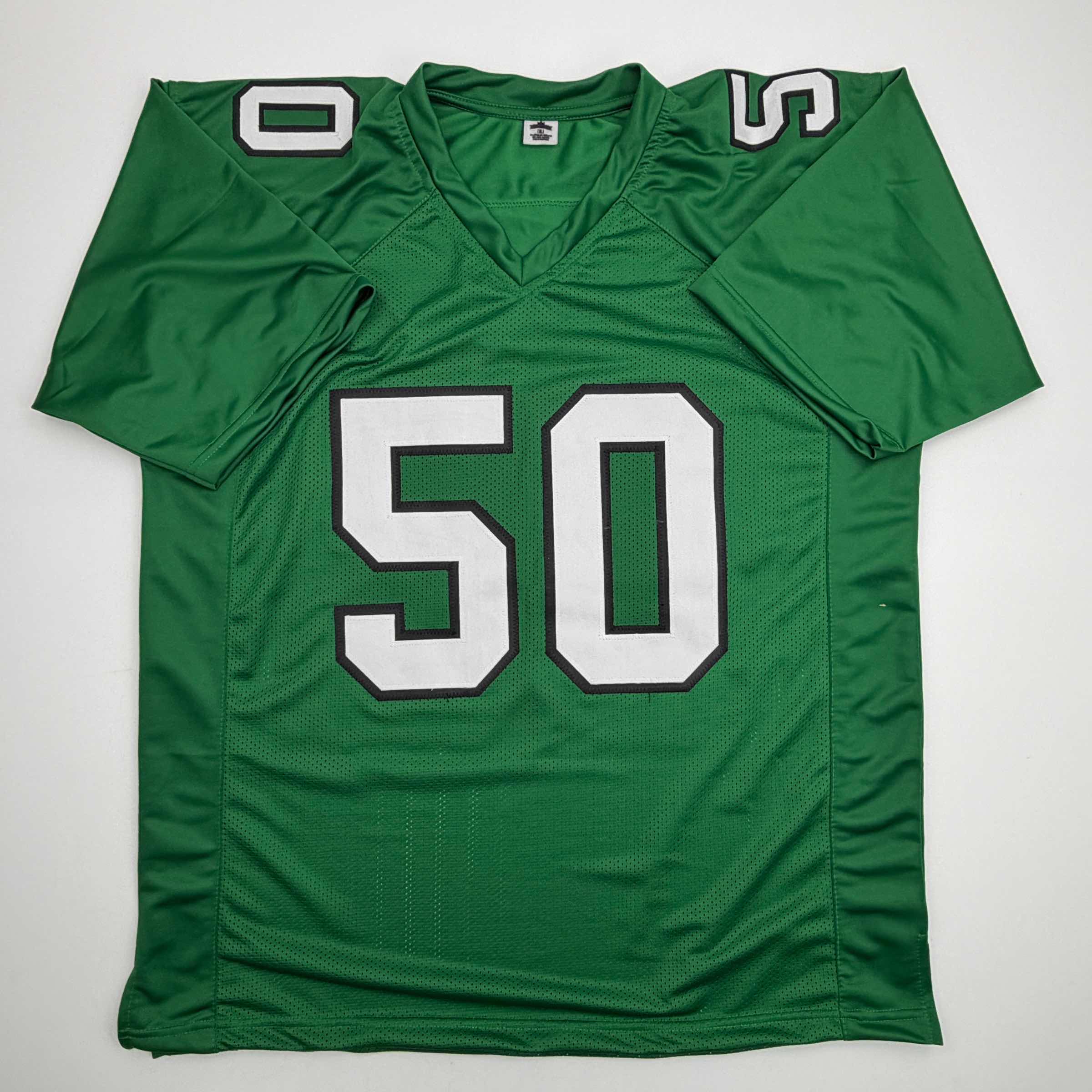 Autographed/Signed Jaelan Phillips Philadelphia Kelly Green Football Jersey PSA/DNA COA - Image 4