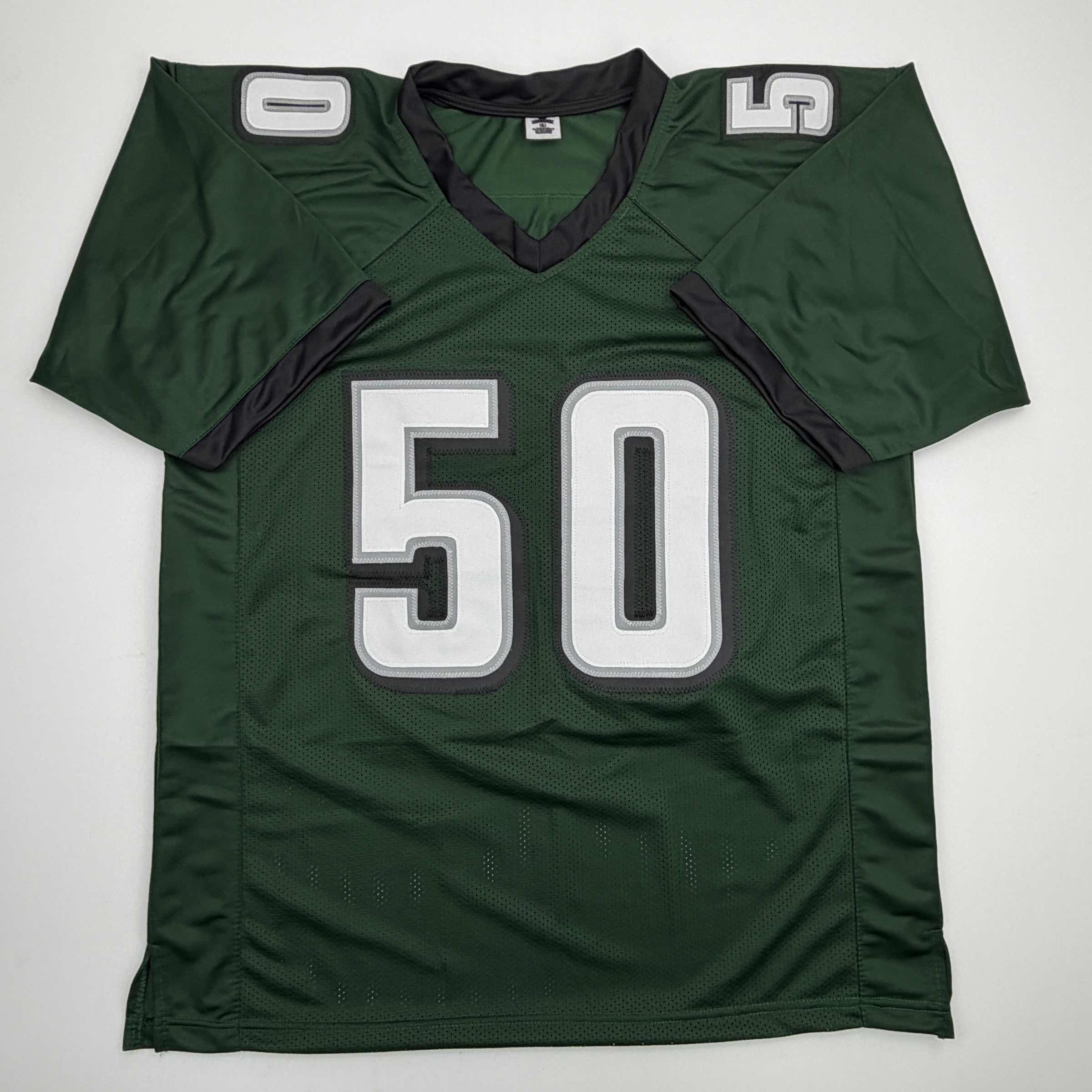 Autographed/Signed Jaelan Phillips Philadelphia Midnight Green Football Jersey PSA/DNA COA - Image 4