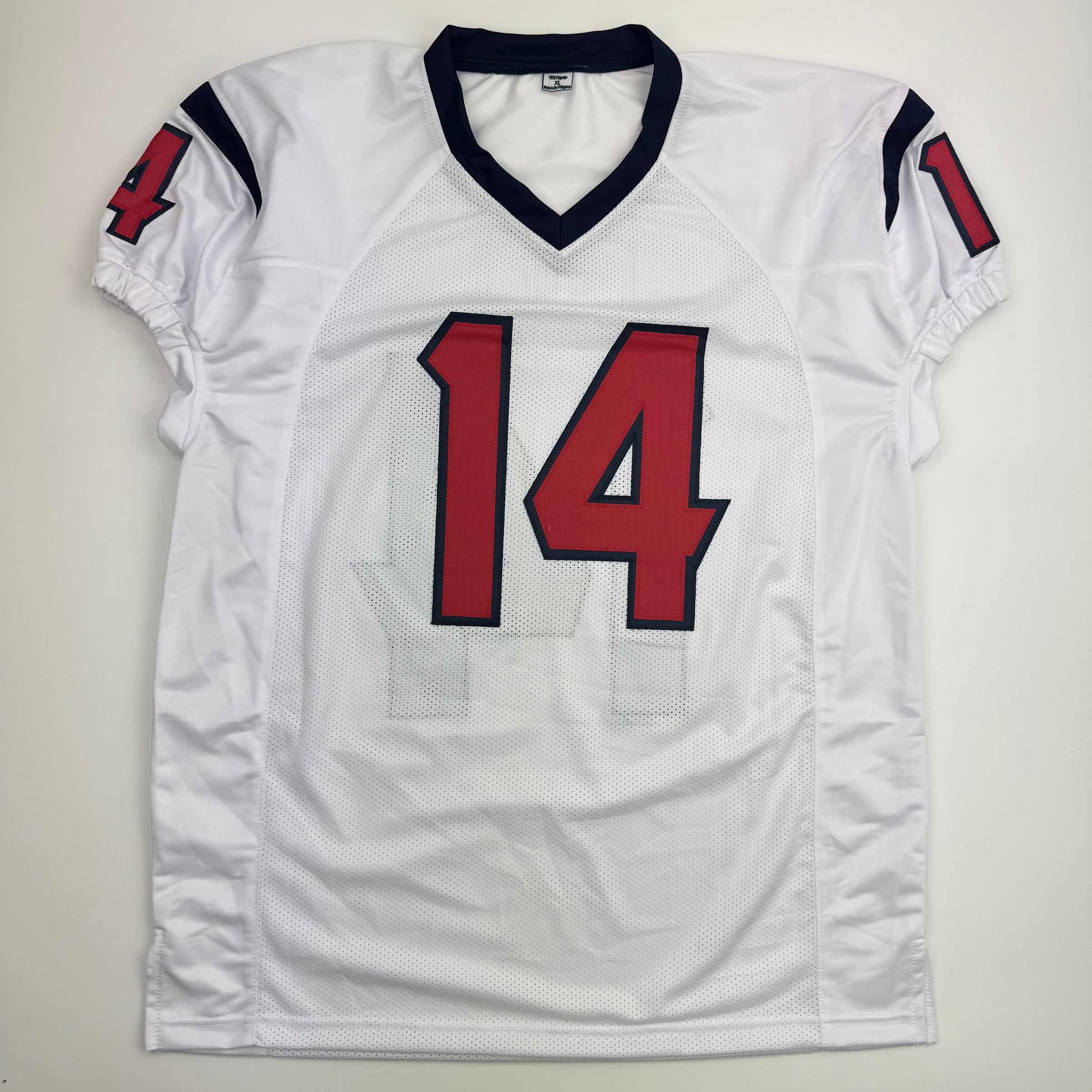 Autographed/Signed Jaylin Noel Houston White Football Jersey JSA COA - Image 4