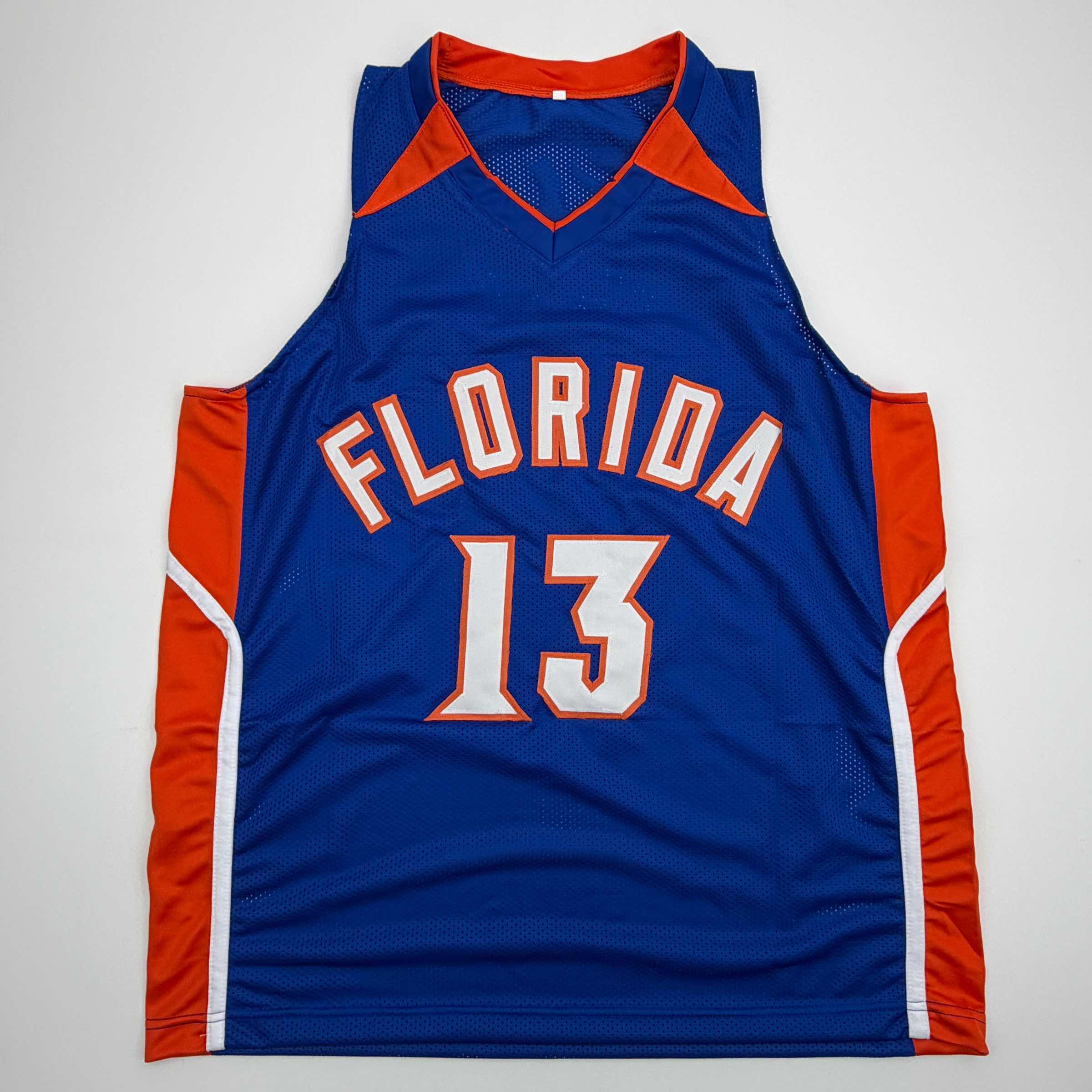 Autographed/Signed Joakim Noah Florida Blue College Basketball Jersey Beckett BAS COA - Image 4