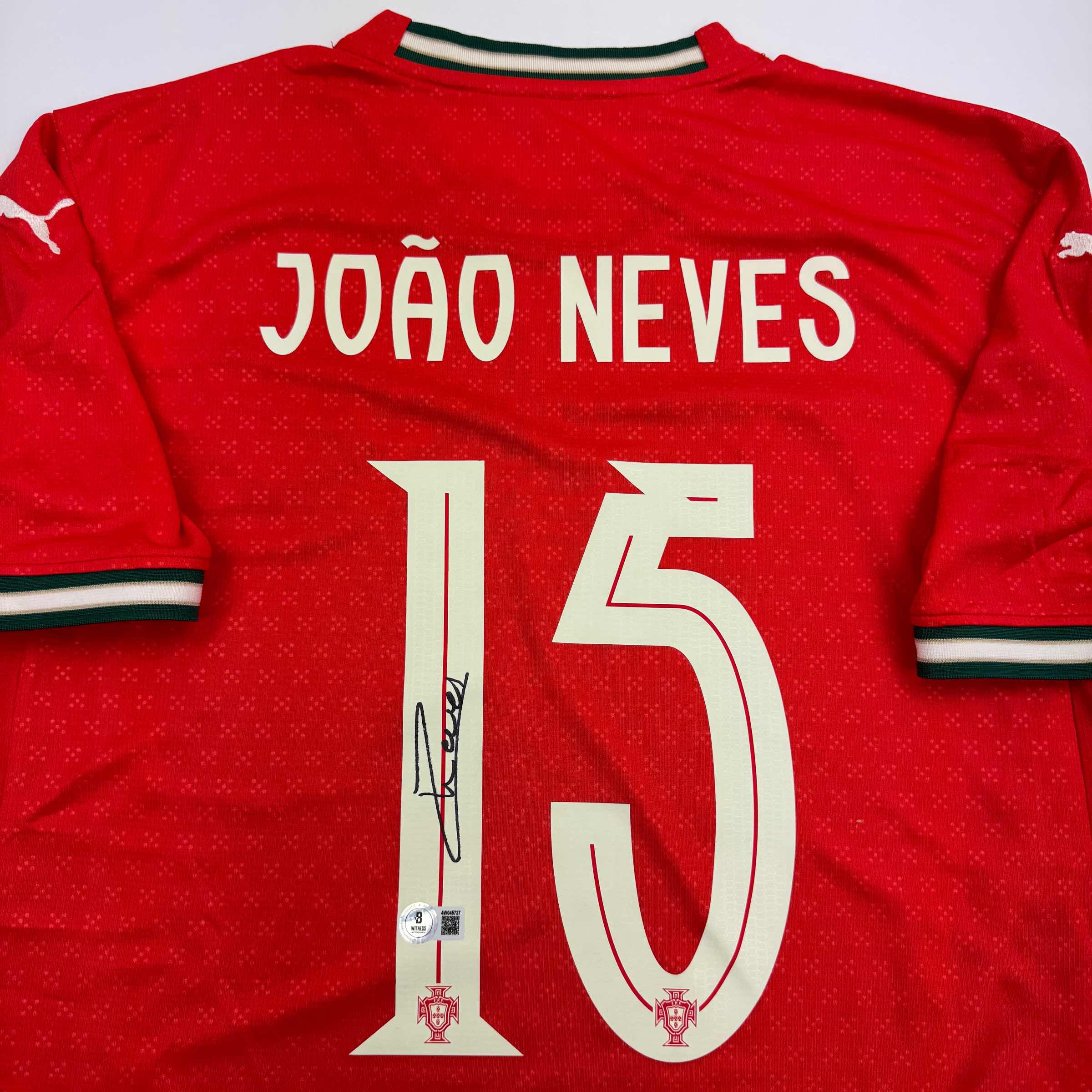Autographed/Signed Joao Neves Portugal Soccer Team World Cup Jersey JSA COA - Image 2