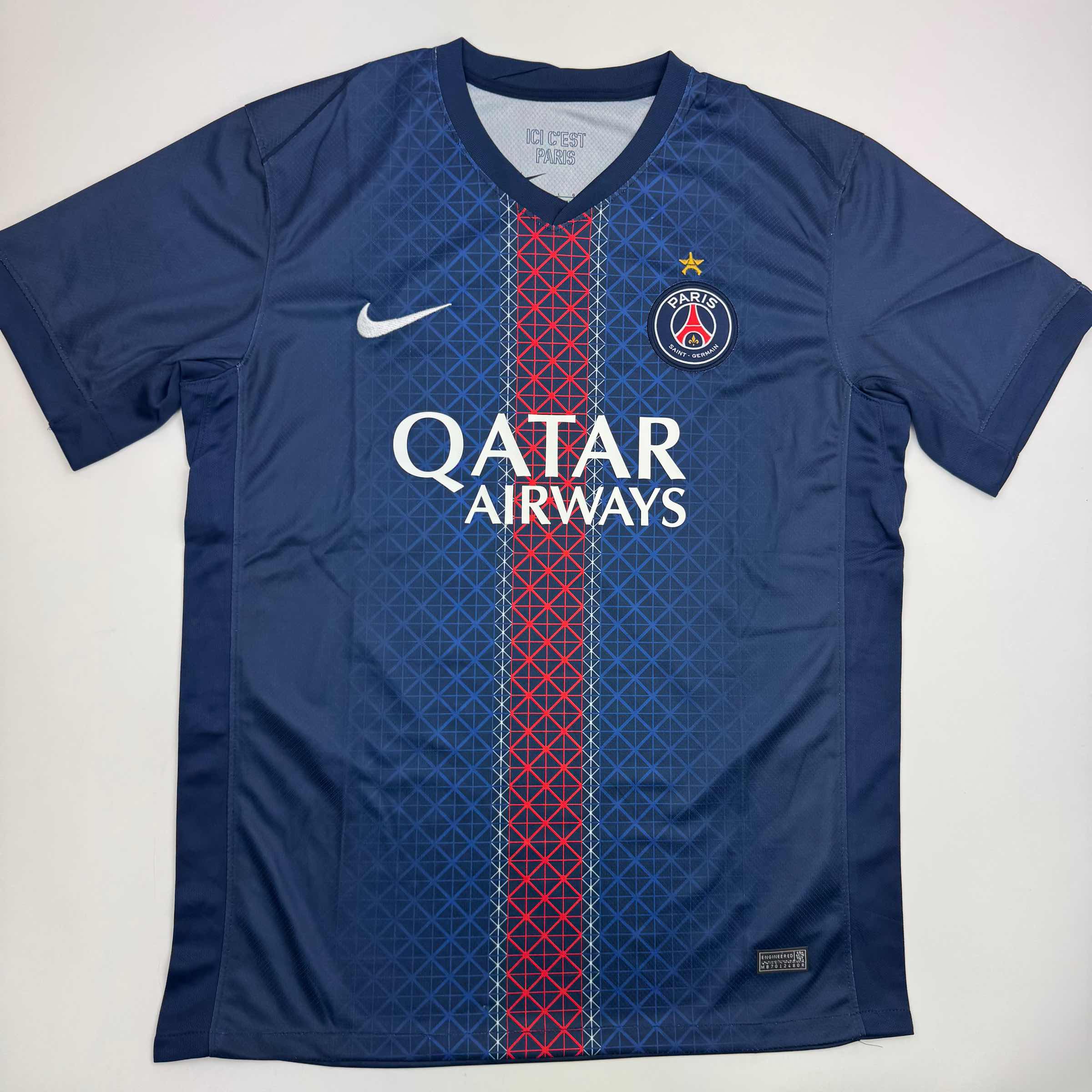 Autographed/Signed Joao Neves PSG Paris Saint Germain Blue Soccer Futbol Jersey Beckett BAS COA - Image 4