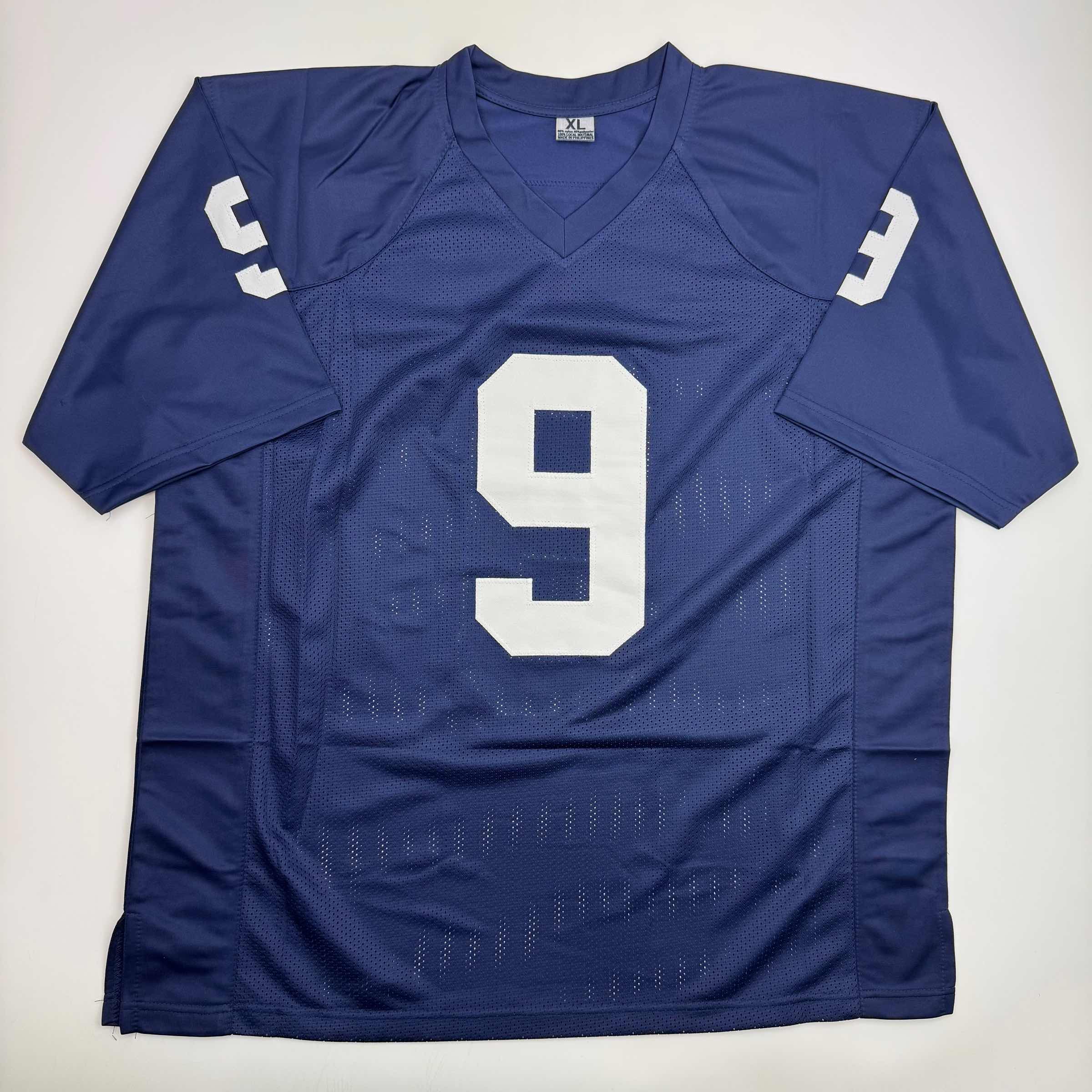 Autographed/Signed Joey Porter Jr. Penn State Blue College Football Jersey Beckett BAS COA - Image 4