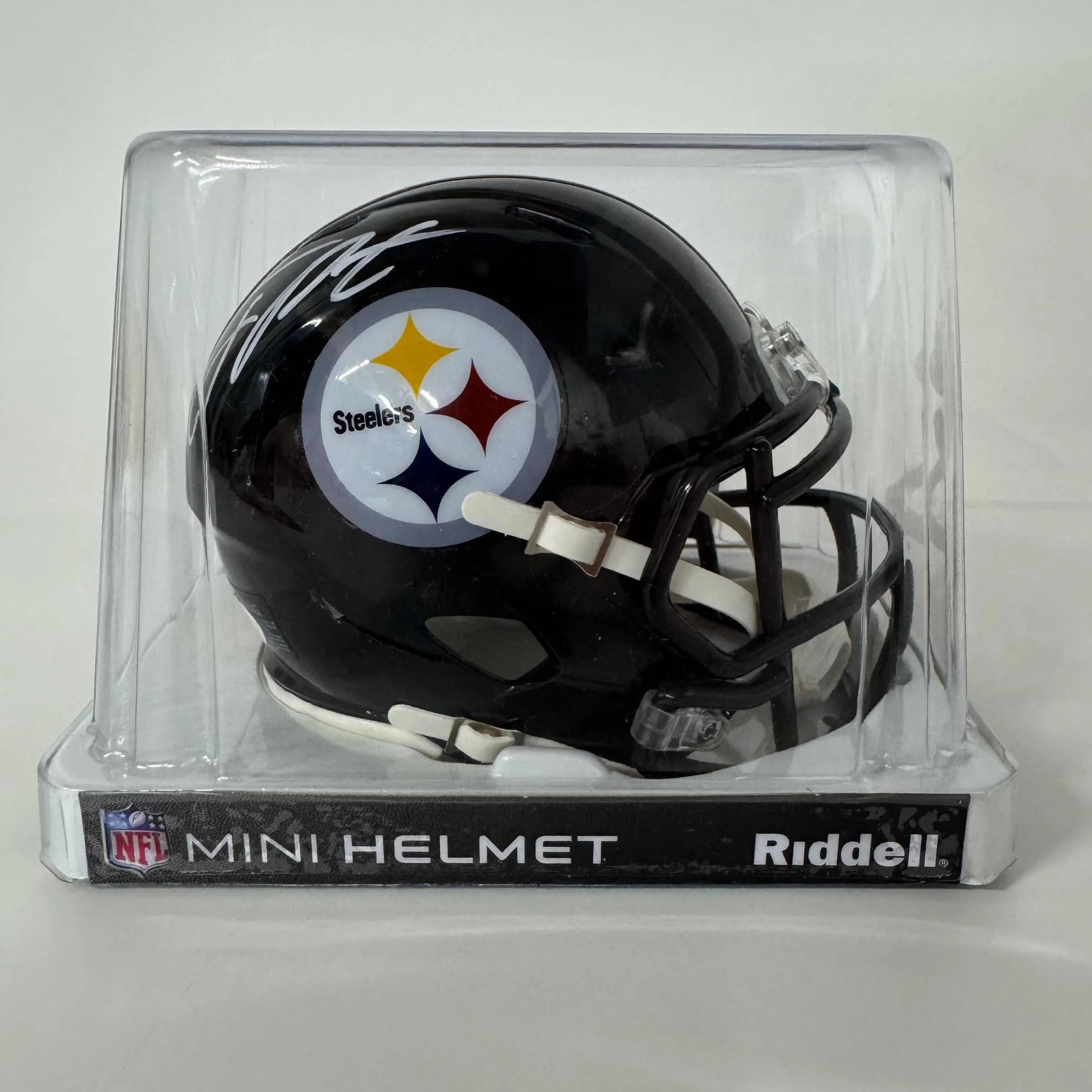Autographed/Signed Joey Porter Jr. Pittsburgh Steelers Mini Football Helmet JSA COA - Image 4