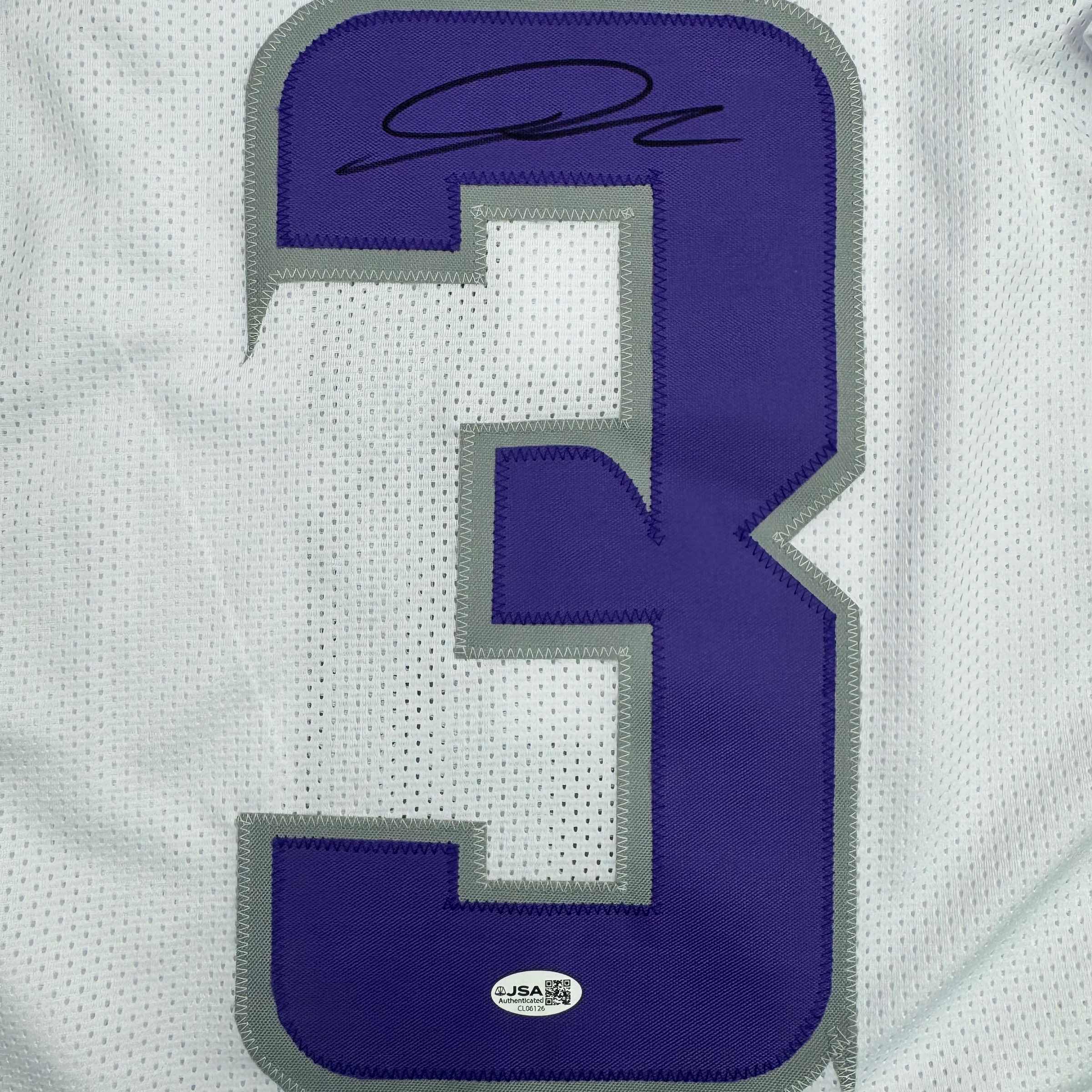 Autographed/Signed Jordan Addison Minnesota White Alternate Football Jersey JSA COA - Image 3