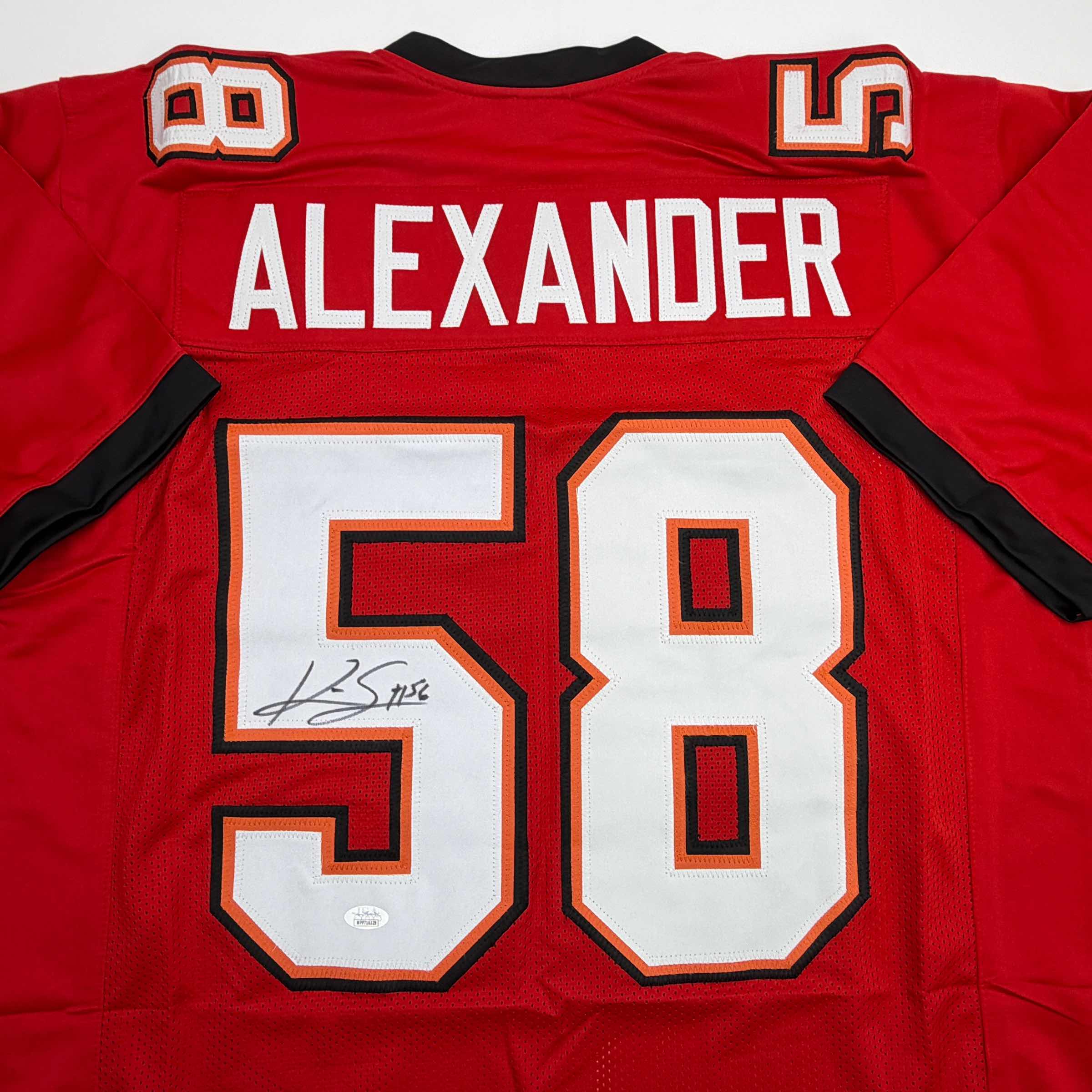 Autographed/Signed Kwon Alexander Tampa Bay Red Football Jersey JSA COA - Image 2