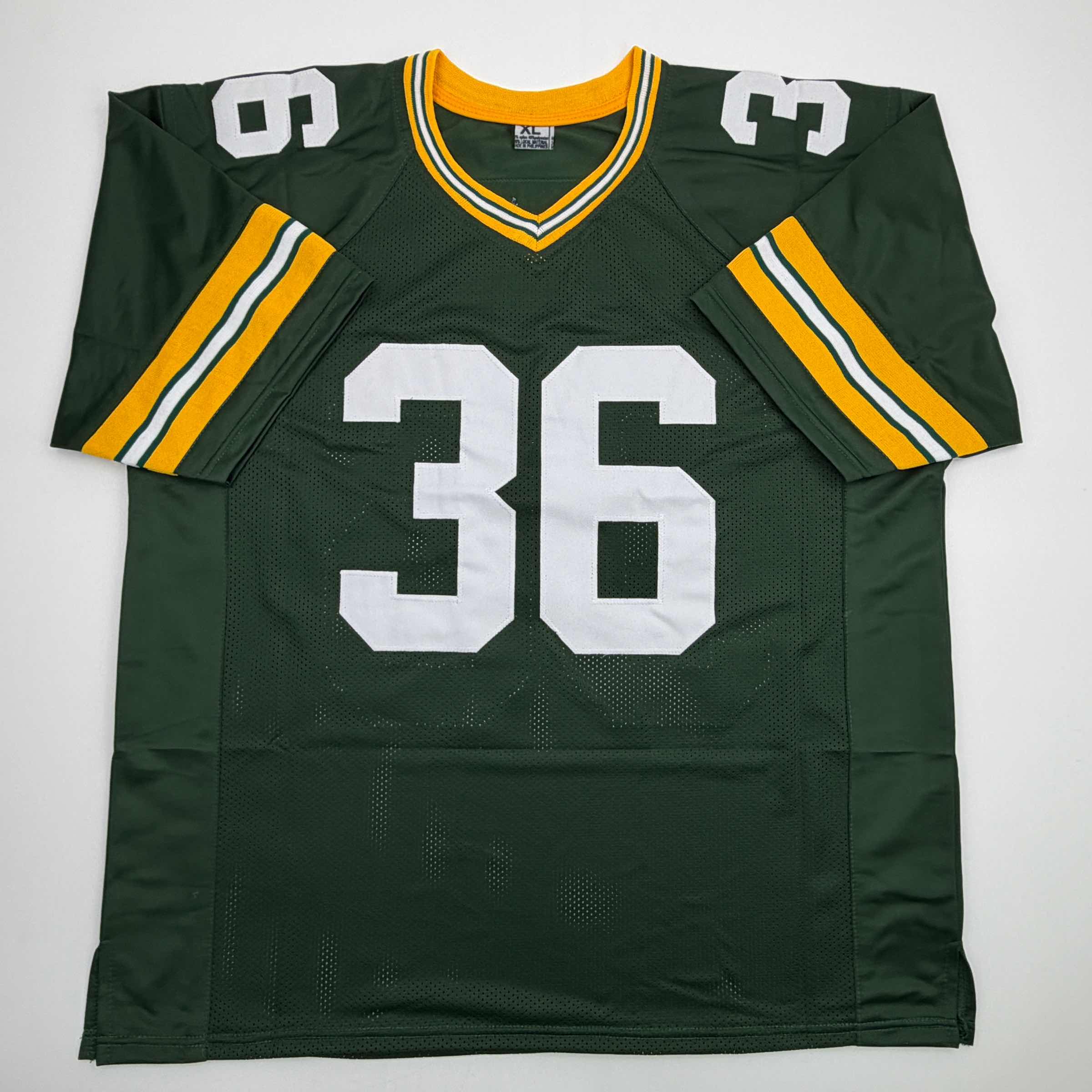 Autographed/Signed Leroy Butler Green Bay Green Football Jersey Beckett BAS COA - Image 4