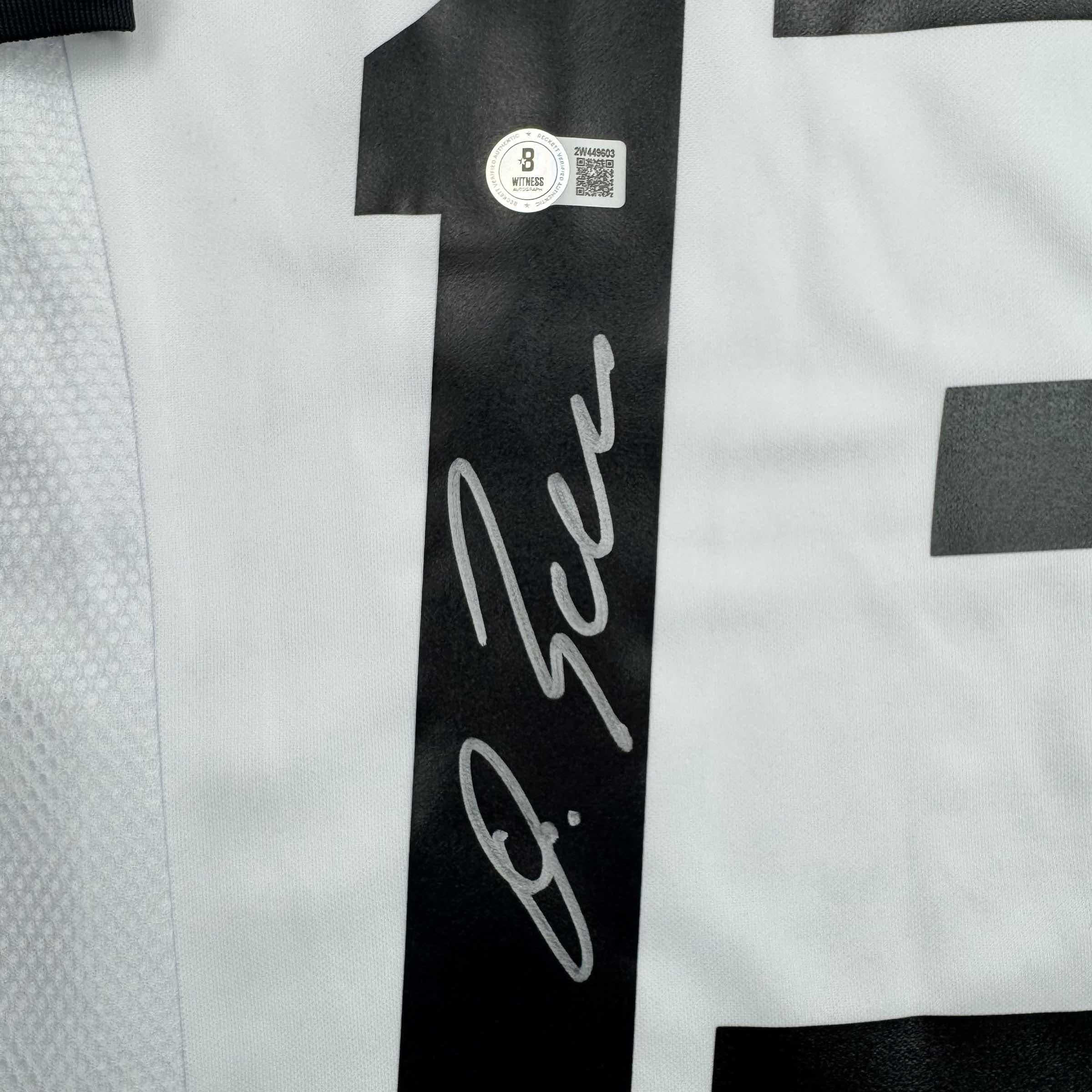 Autographed/Signed Michael Ballack Germany White Soccer World Cup Jersey Beckett BAS COA - Image 3