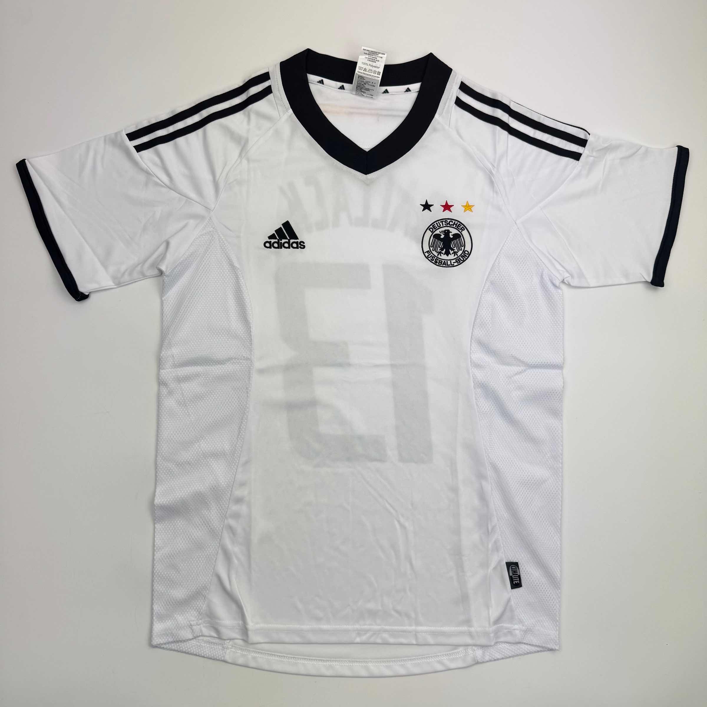 Autographed/Signed Michael Ballack Germany White Soccer World Cup Jersey Beckett BAS COA - Image 4