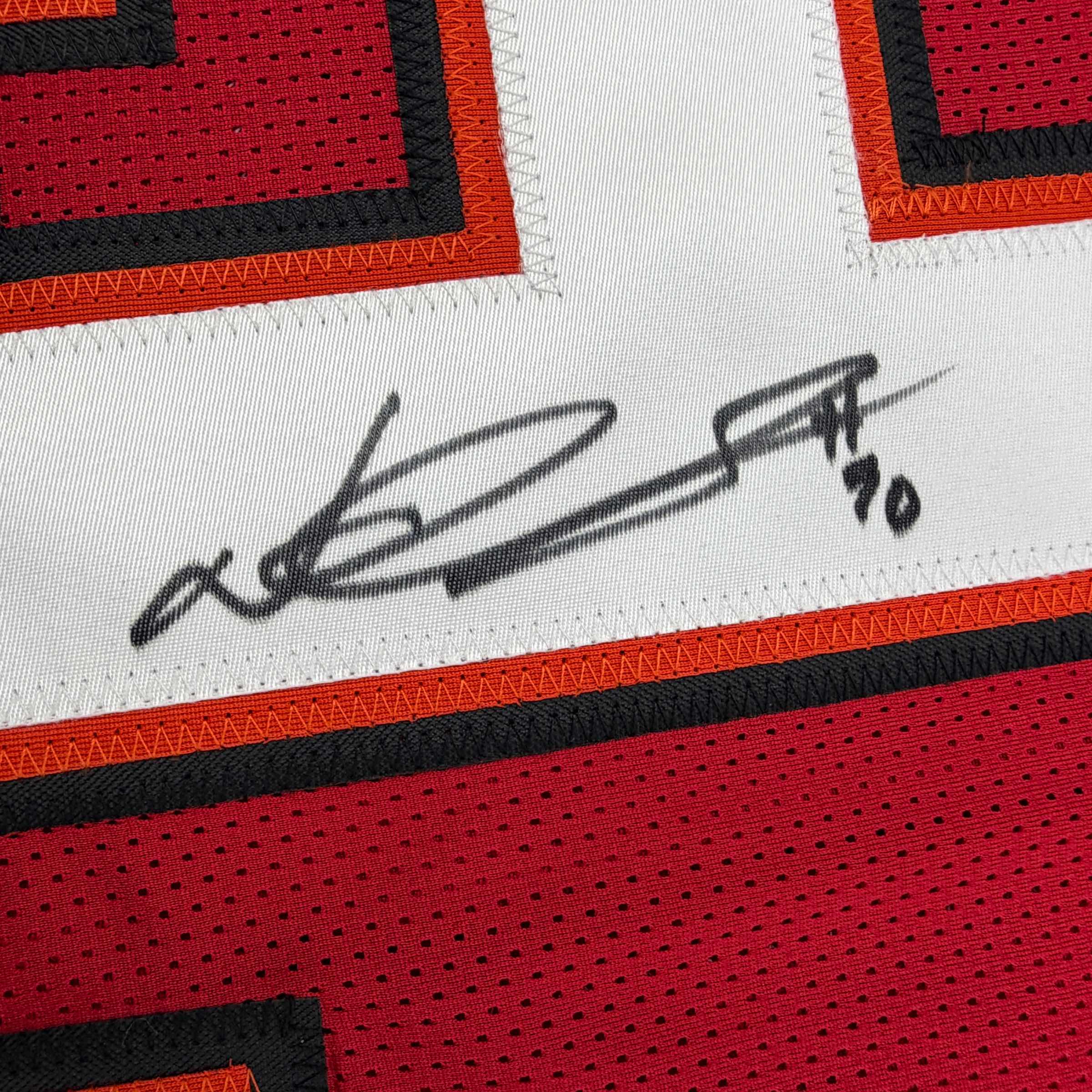 Autographed/Signed Ndamukong Suh Tampa Bay Red Football Jersey Beckett BAS COA - Image 3