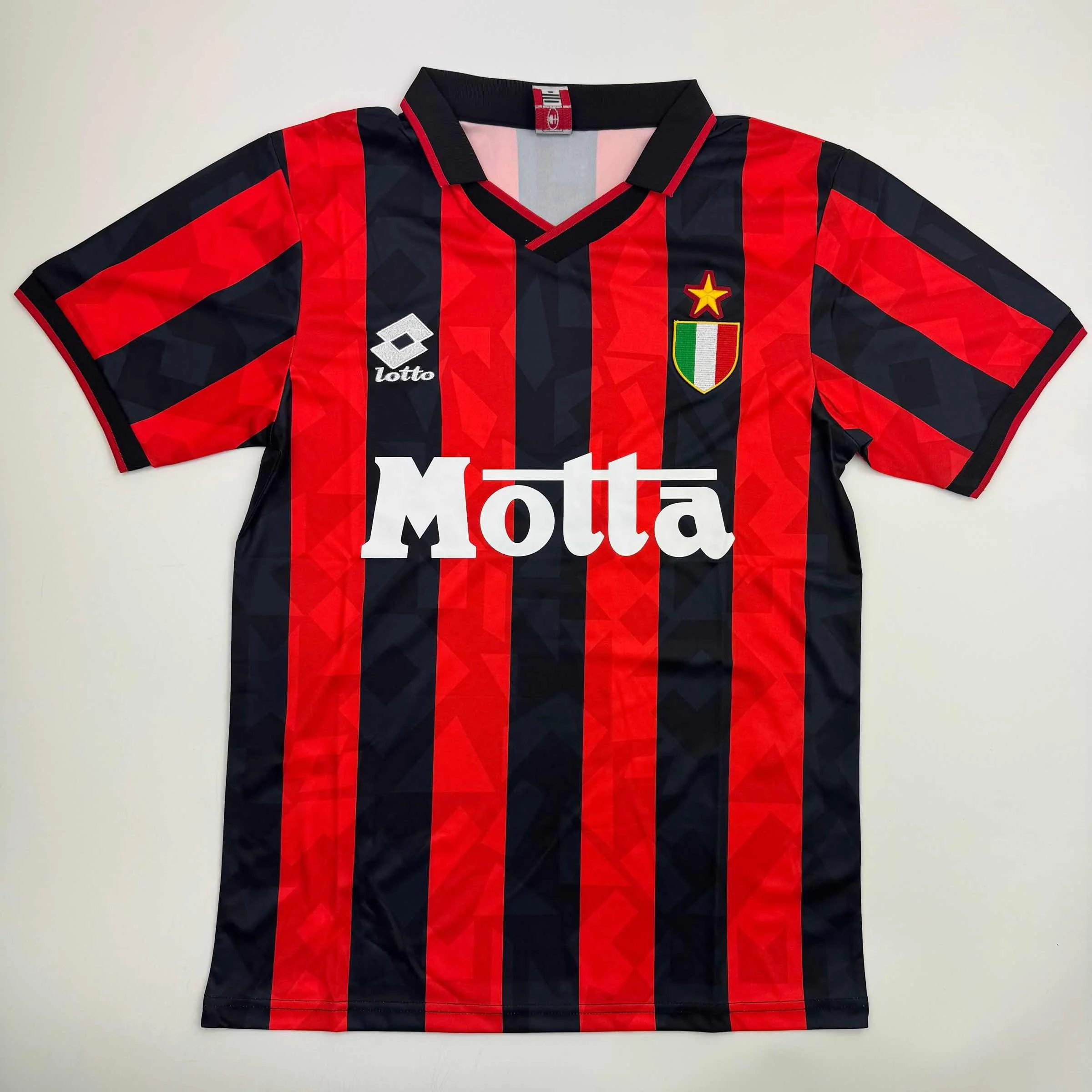Autographed/Signed Paolo Maldini AC Milan Black/Red Soccer Futbol Jersey Beckett BAS COA - Image 4