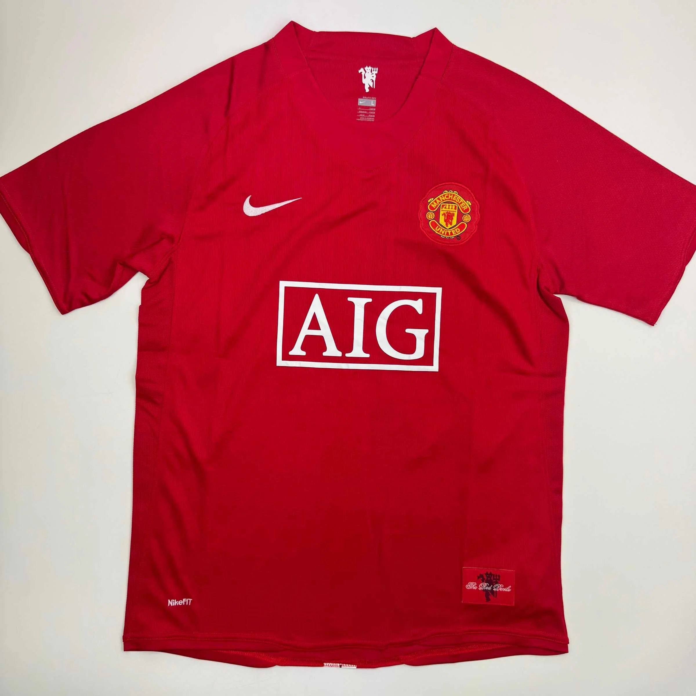 Autographed/Signed Paul Scholes Manchester United Red Soccer Jersey Beckett BAS COA - Image 4