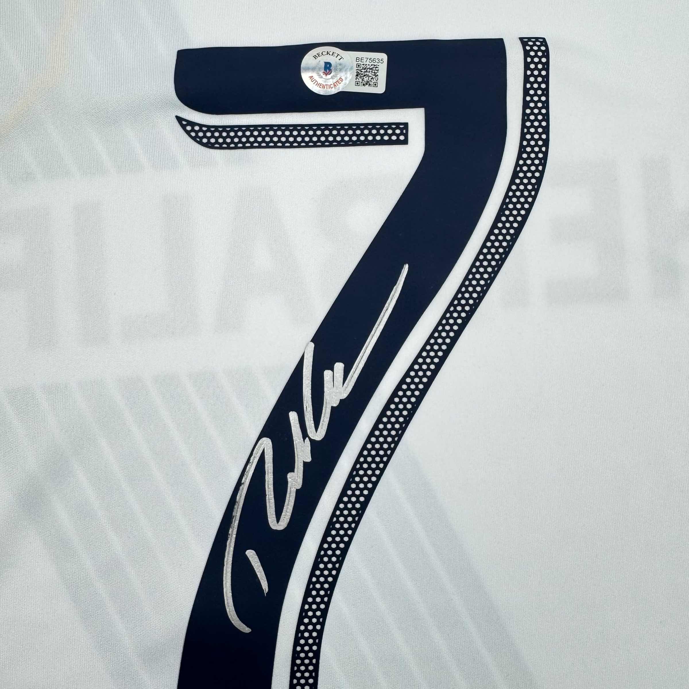 Autographed/Signed Robbie Keane LA Galaxy White Soccer Jersey Beckett BAS COA - Image 3