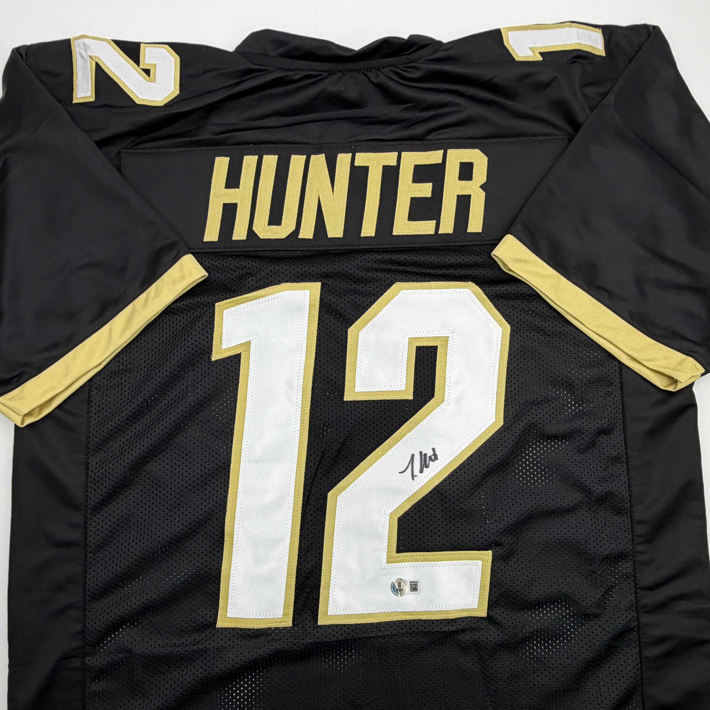 Autographed/Signed Travis Hunter Colorado Black College Football Jersey Beckett BAS COA - Image 2
