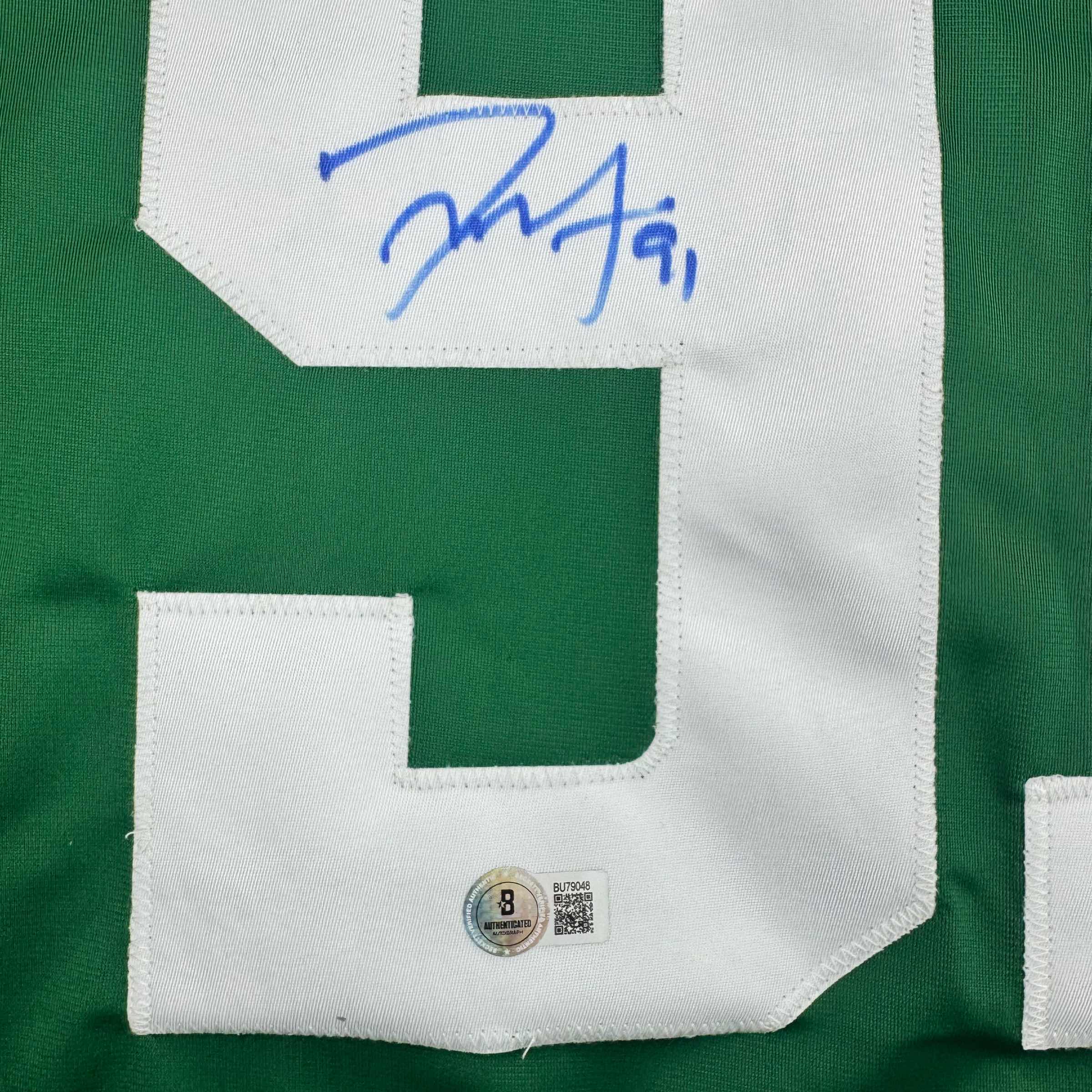 Autographed/Signed Tyler Seguin Dallas Green Hockey Jersey Beckett BAS COA - Image 3