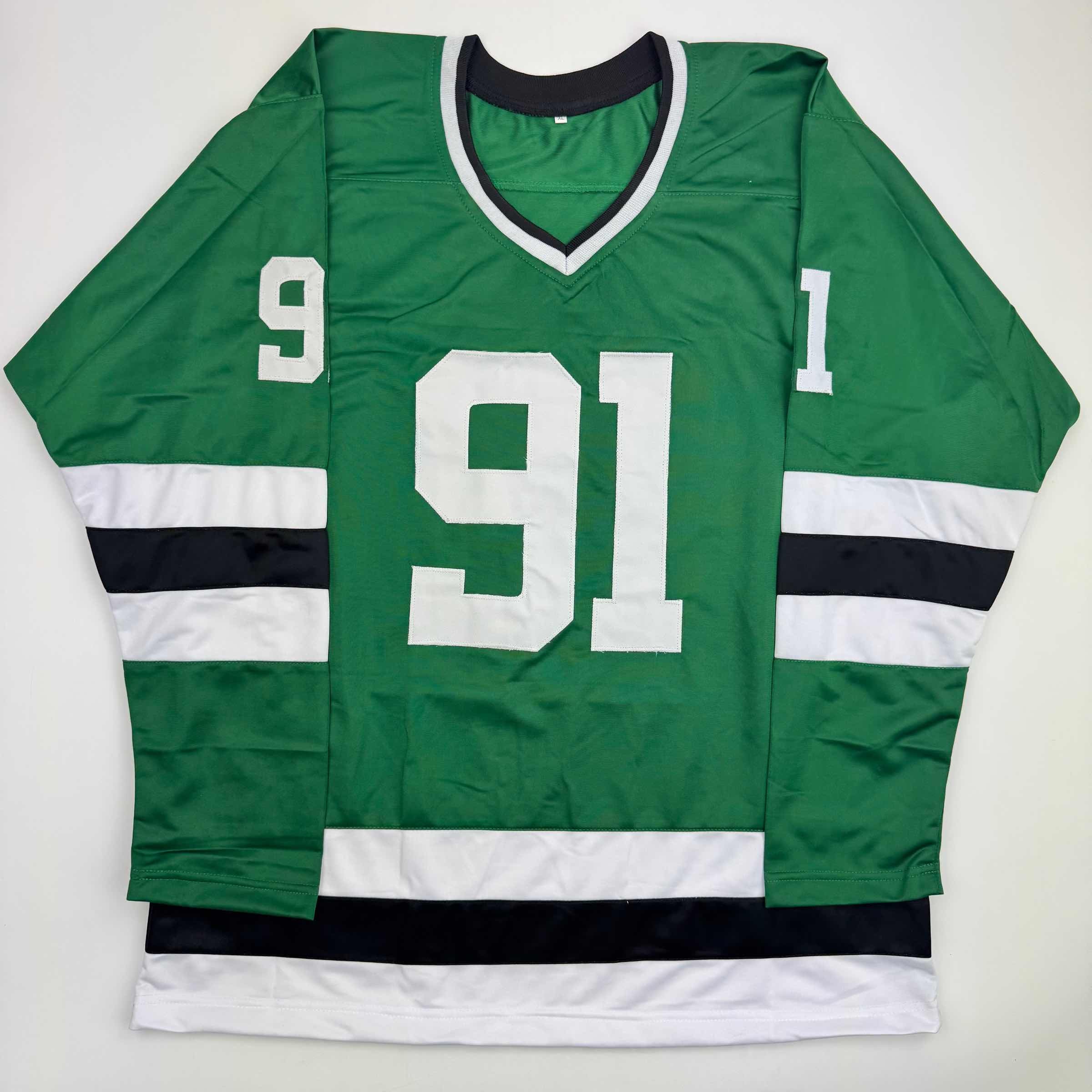 Autographed/Signed Tyler Seguin Dallas Green Hockey Jersey Beckett BAS COA - Image 4