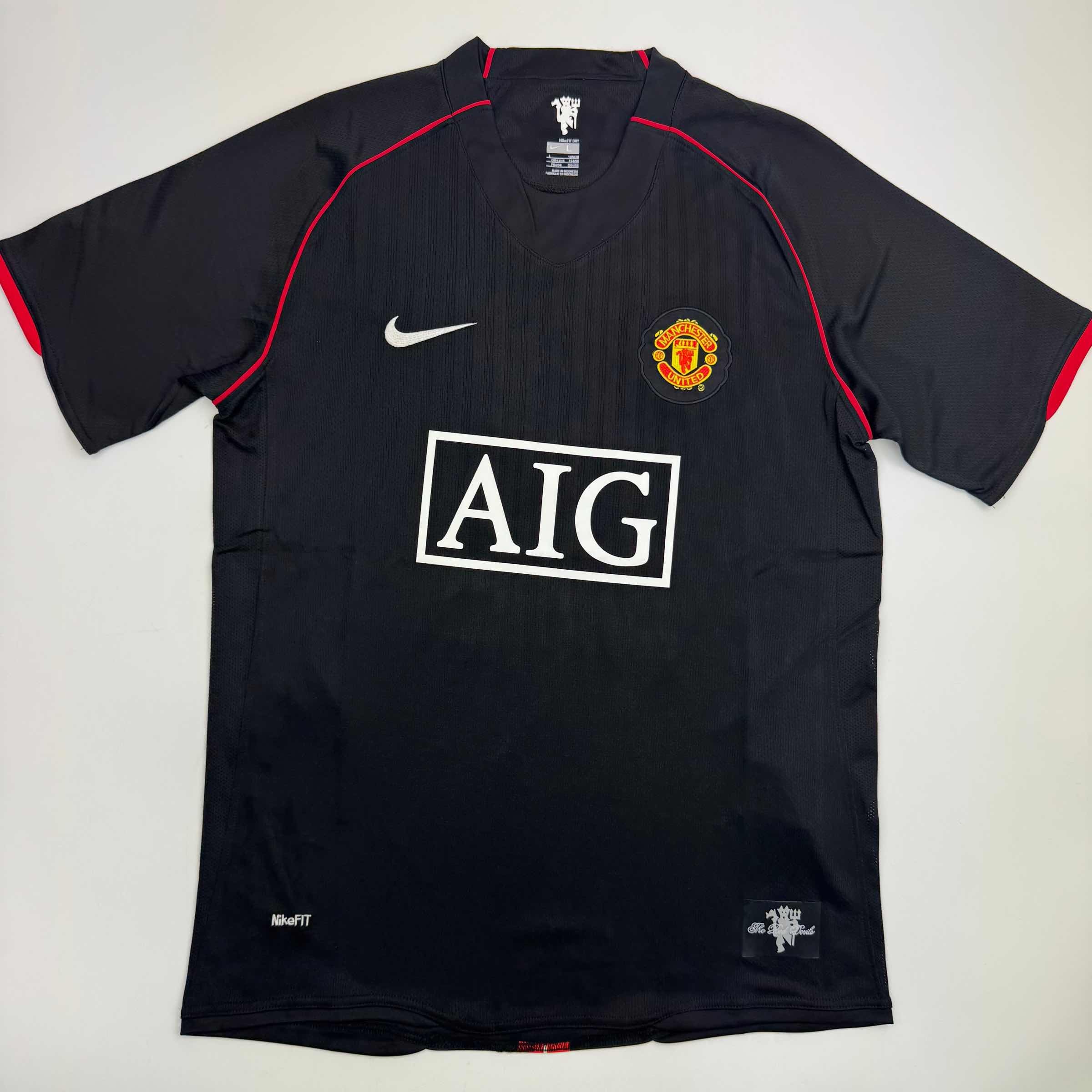 Autographed/Signed Wayne Rooney Manchester United Black 2008 Champions League Final Soccer Jersey Beckett BAS COA - Image 4