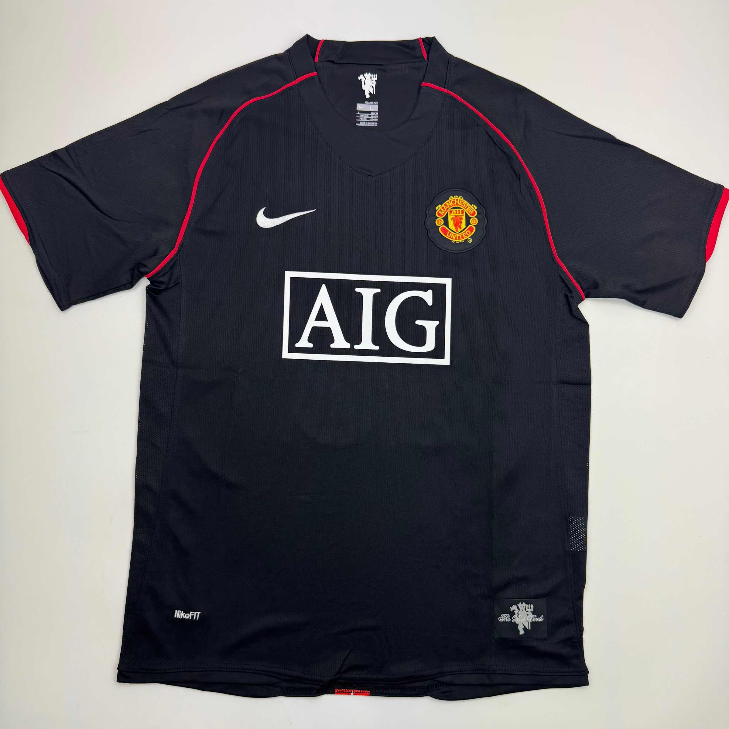 Autographed/Signed Wayne Rooney Manchester United Black 2008 Soccer Jersey Beckett BAS COA - Image 3