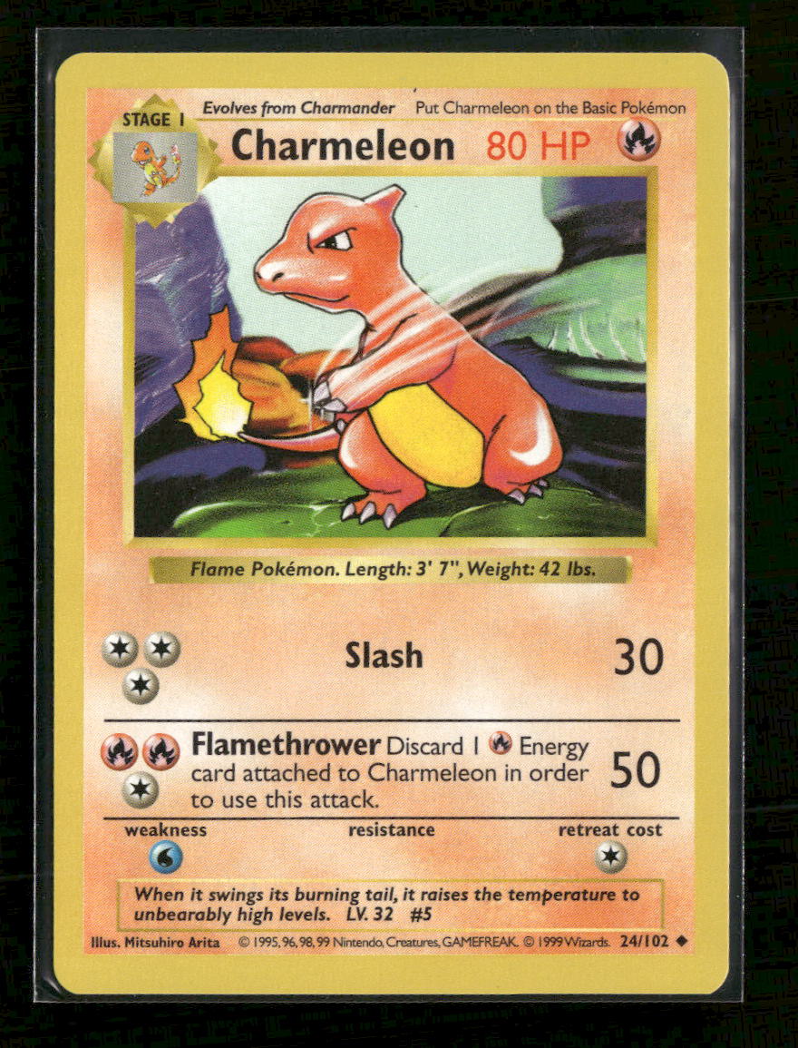 Base Set (Shadowless) Charmeleon #024/102
