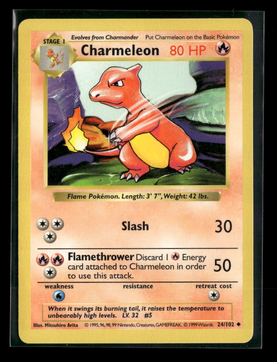 Base Set (Shadowless) Charmeleon #024/102