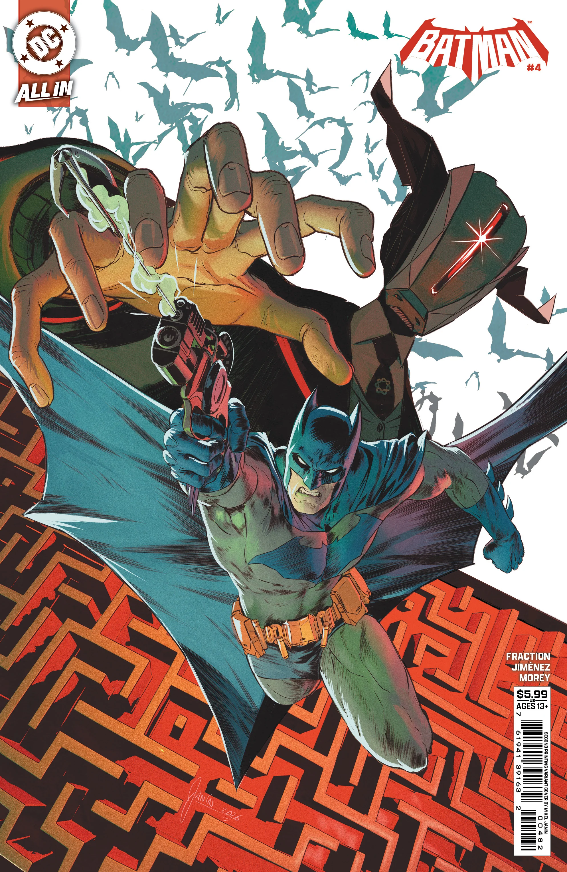 Batman #4 2nd Print B Mikel Janin Variant (04/01/2026) Dc