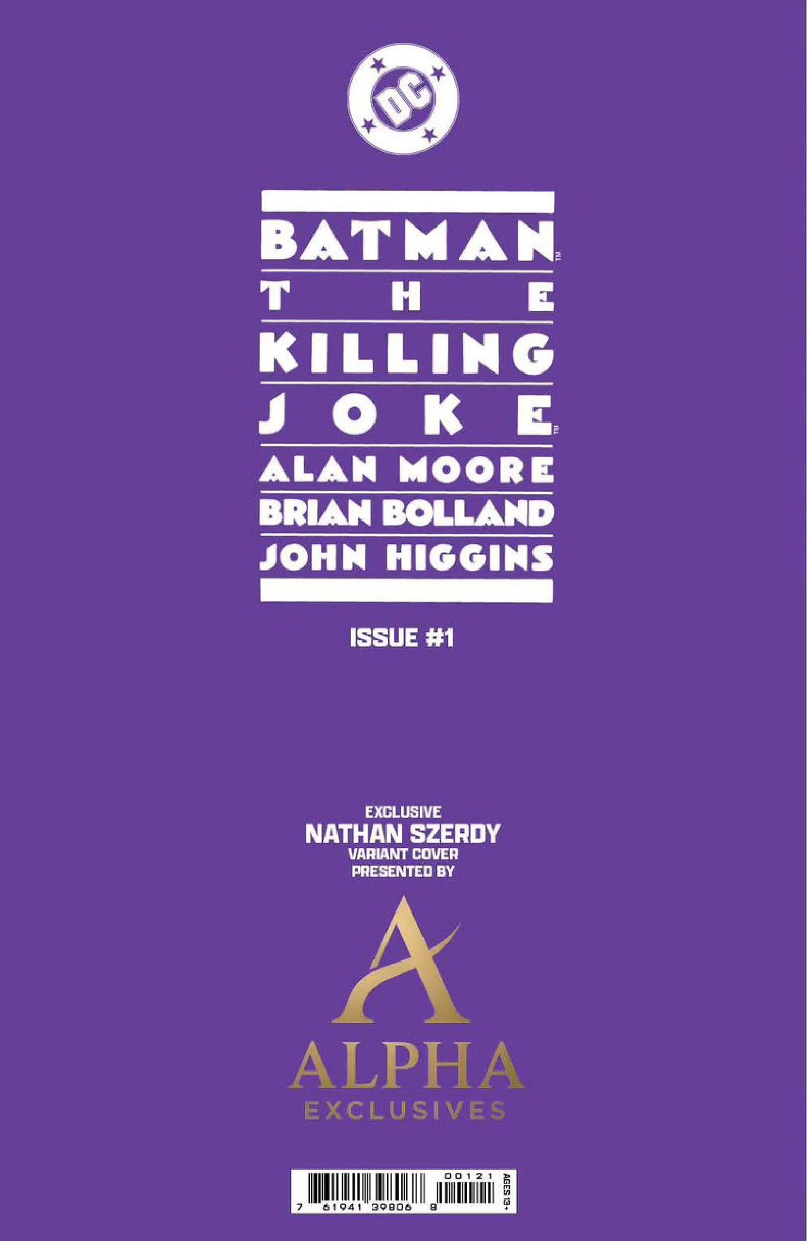 Batman: The Killing Joke #1 Facsimile Reprint Nathan Szerdy Exclusive Var (02/2026) - Image 2