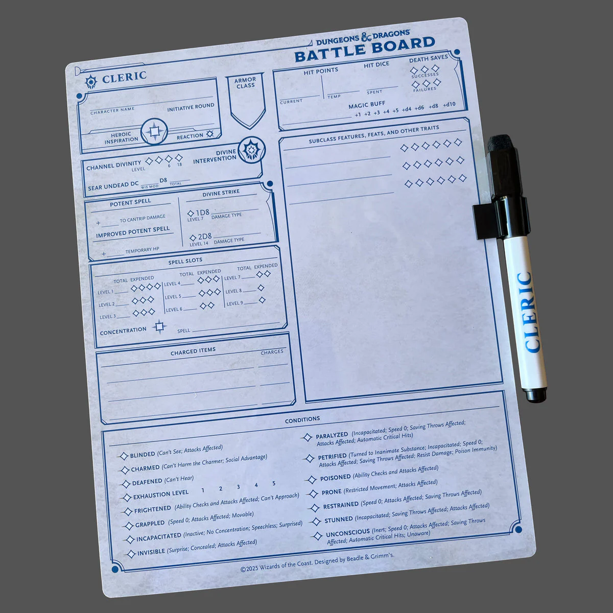 Beadle & Grimm's D&D Battle Board: Cleric - Image 3