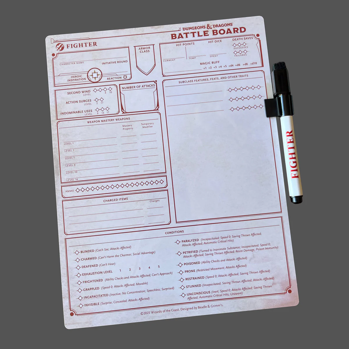 Beadle & Grimm's D&D Battle Board: Fighter - Image 3