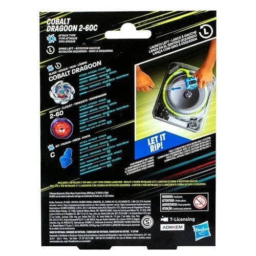 Beyblade X Cobalt Dragoon 2-60C Deluxe Left-Spin String Launcher Set - Image 4