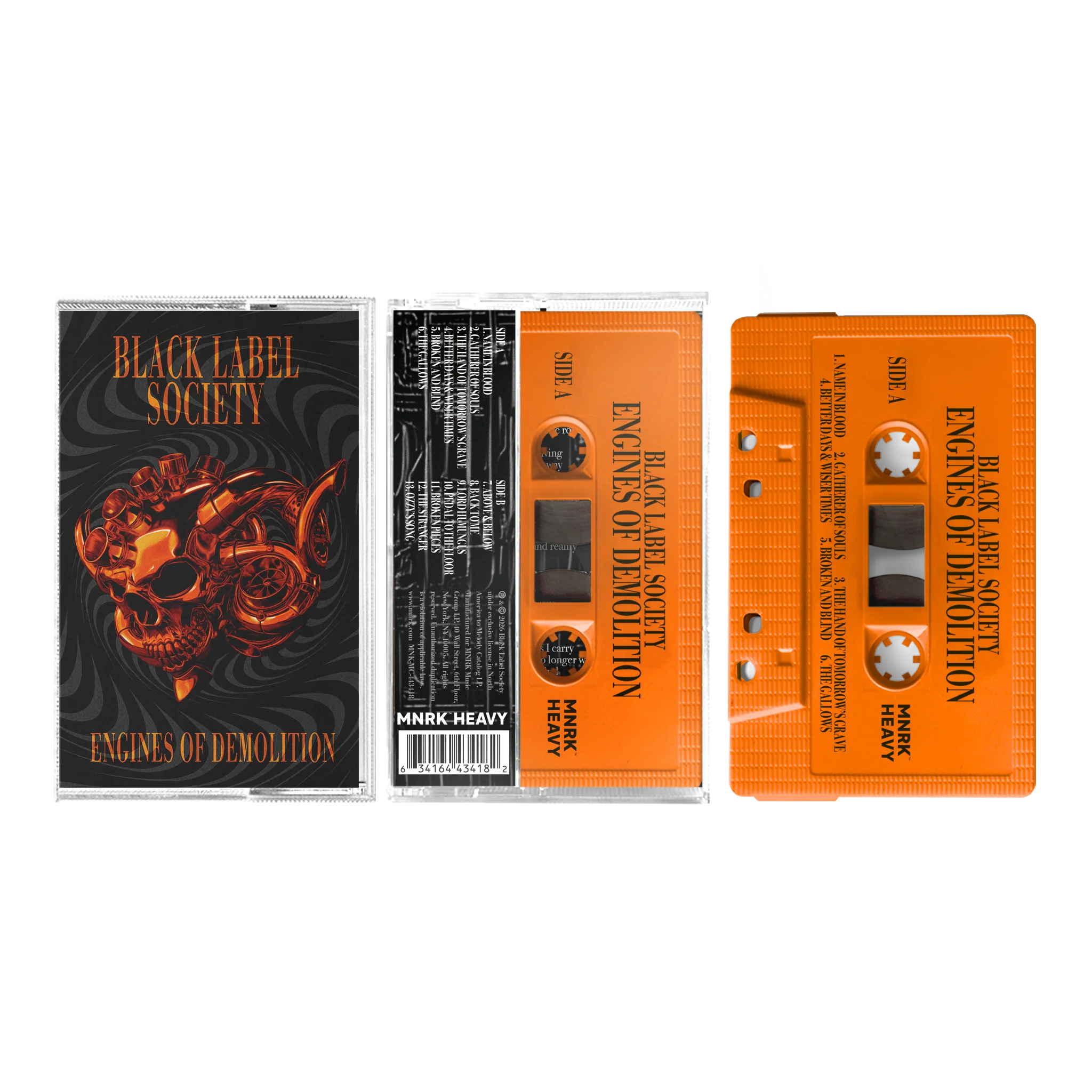 Black Label Society – Engines of Demolition Orange Cassette