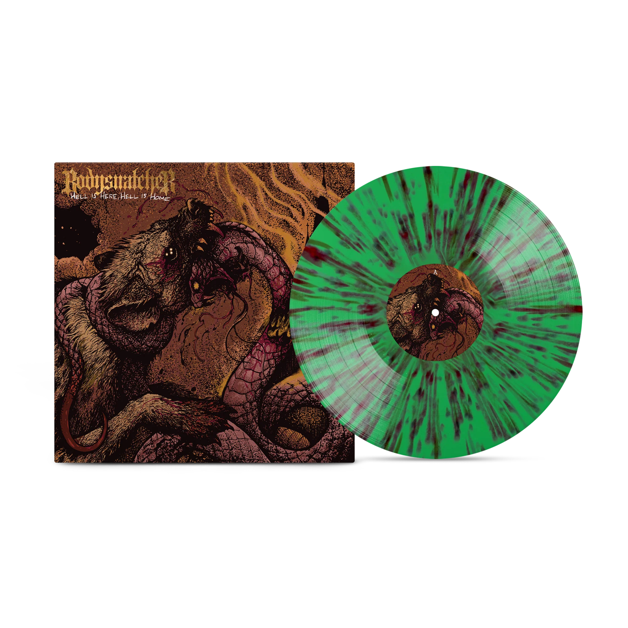 Bodysnatcher - Hell is Here, Hell Is Home on Venom Mint Splatter Vinyl