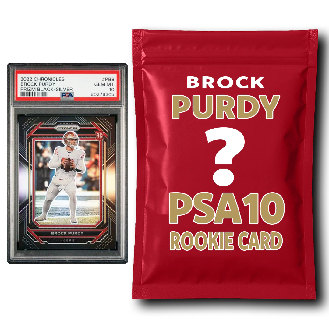 Brock Purdy PSA 10 Graded Football Rookie Card Mystery Pack