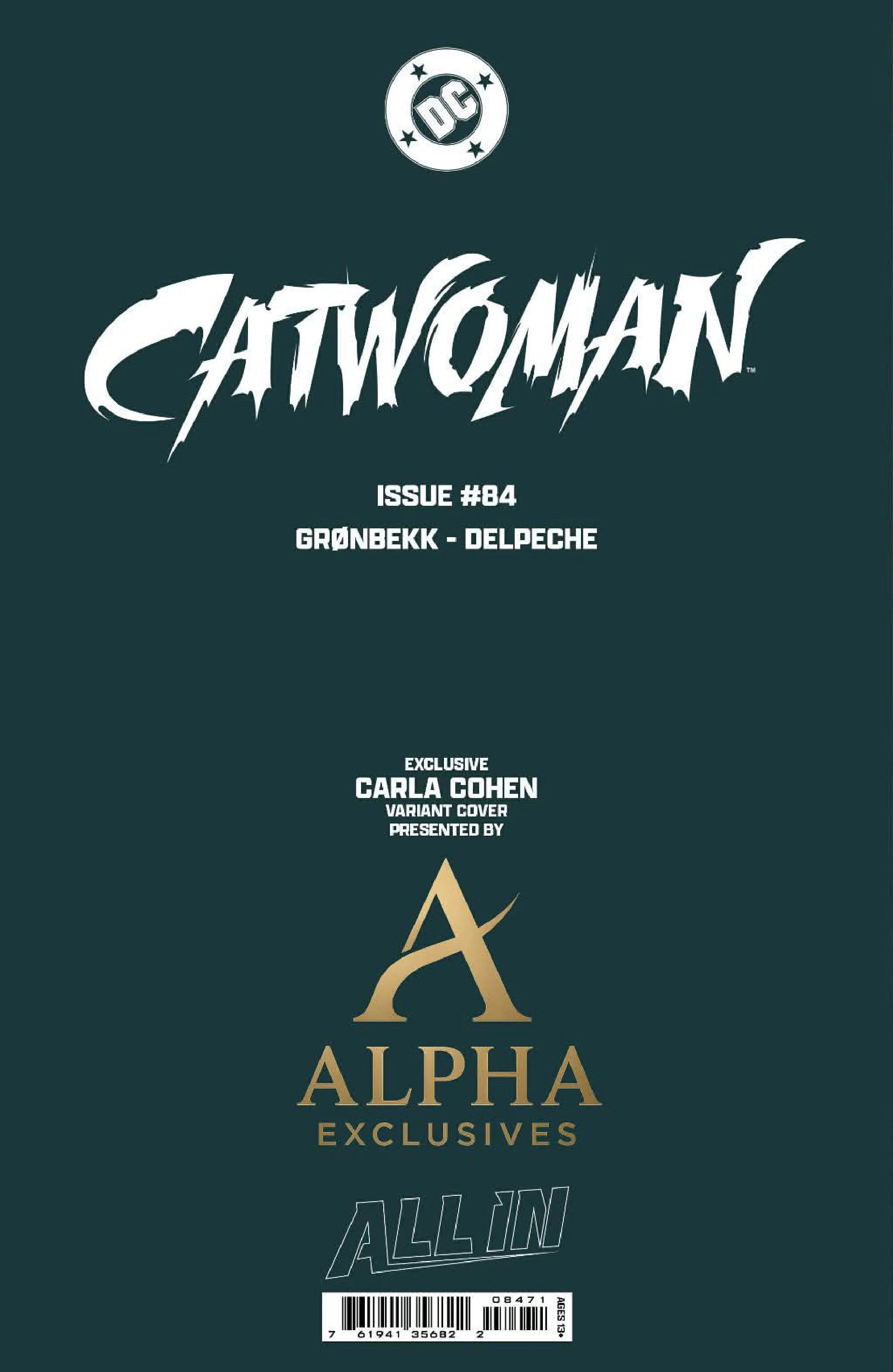 CATWOMAN #84 CARLA COHEN EXCLUSIVE VIRGIN VAR (02/18/2026) - Image 2