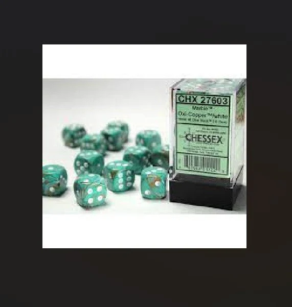 Chessex: D6 Marble Dice sets- 16mm - Image 2