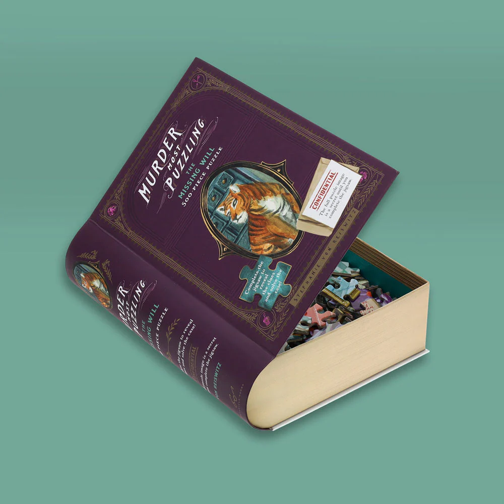 Chronicle Books Puzzles: Jigsaw Puzzle - 500 Pieces - Murder Most Puzzling - The Missing Will - Image 2