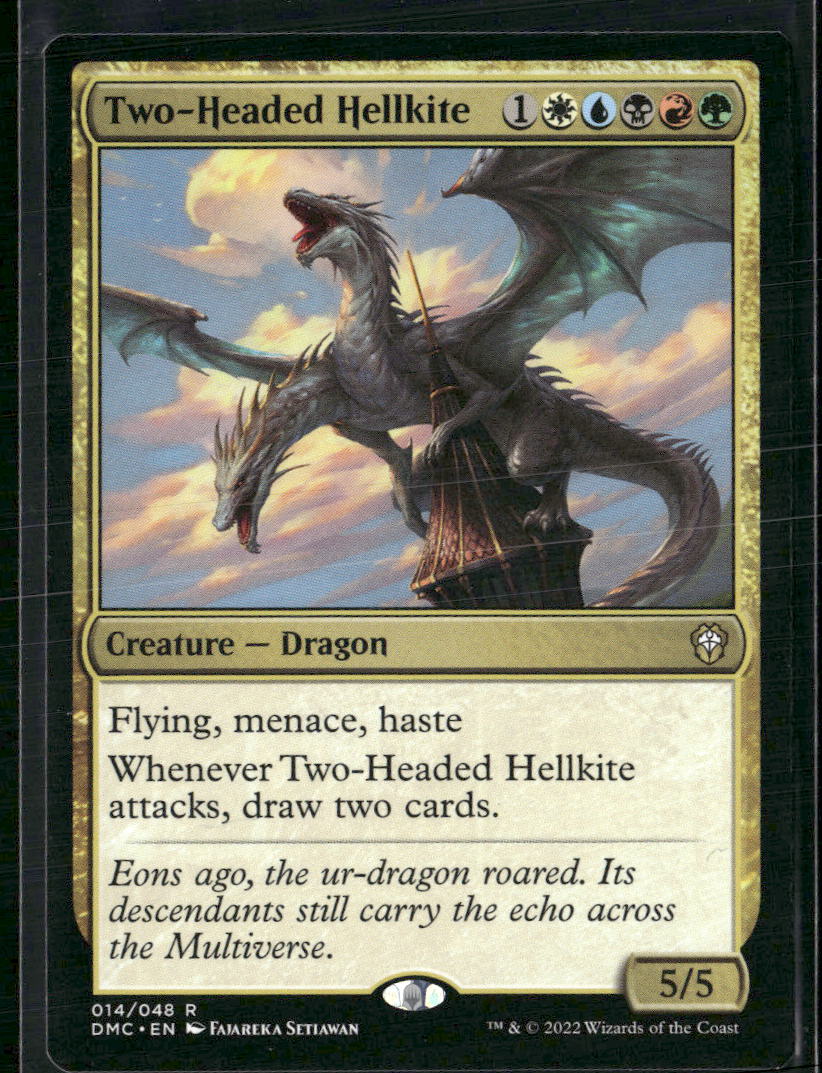 Commander: Dominaria United Two-Headed Hellkite #14