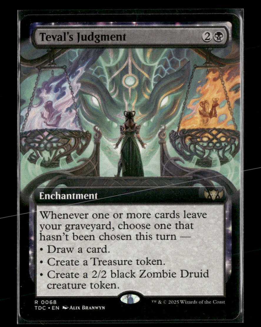 Commander: Tarkir: Dragonstorm Teval's Judgment (Extended Art) #68