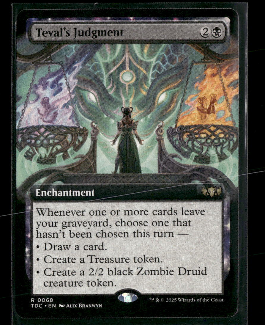 Commander: Tarkir: Dragonstorm Teval's Judgment (Extended Art) #68