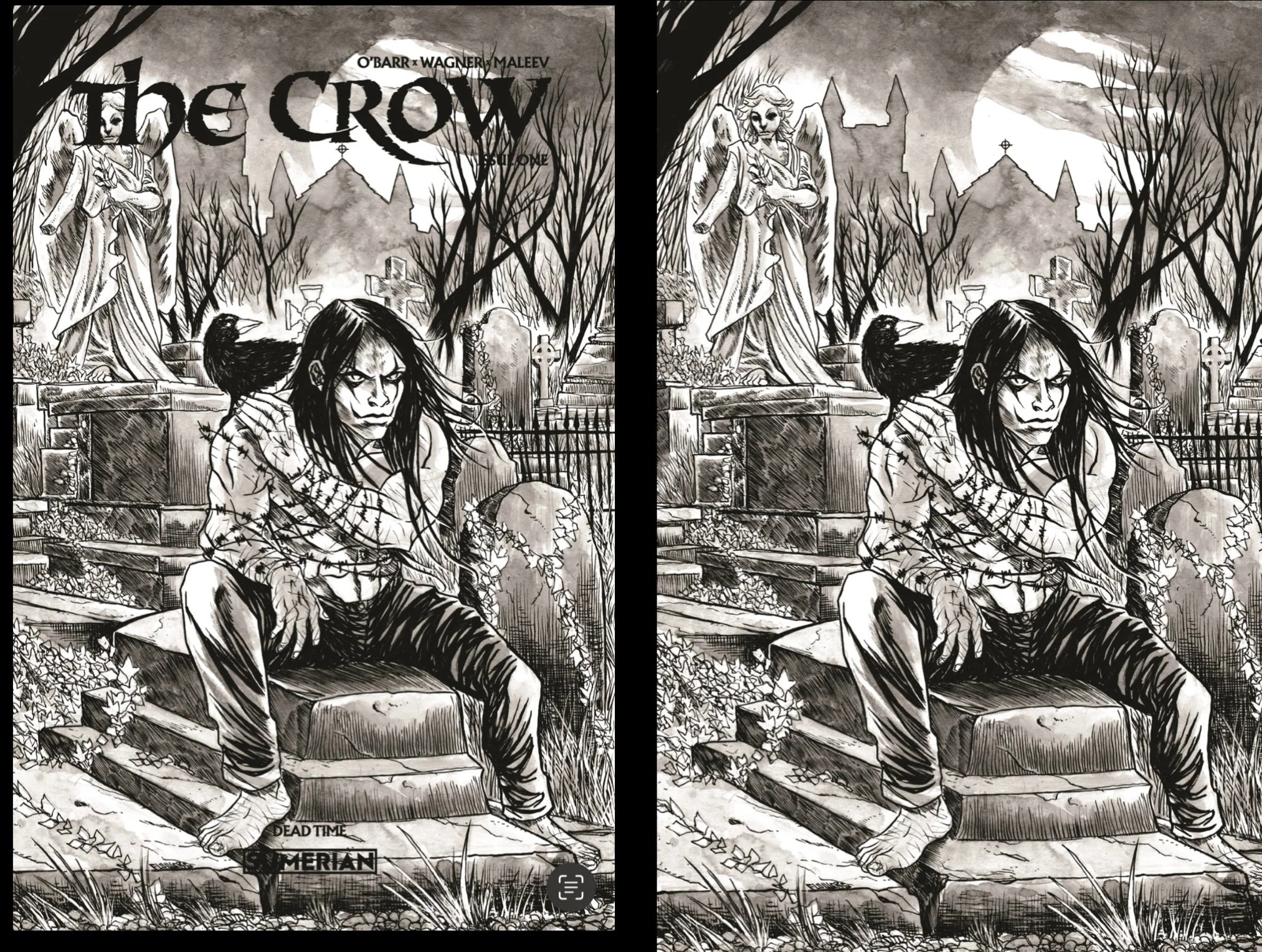 Crow Dead time #1 Black Saber Comics Exclusive by Jason Flowers - Image 3