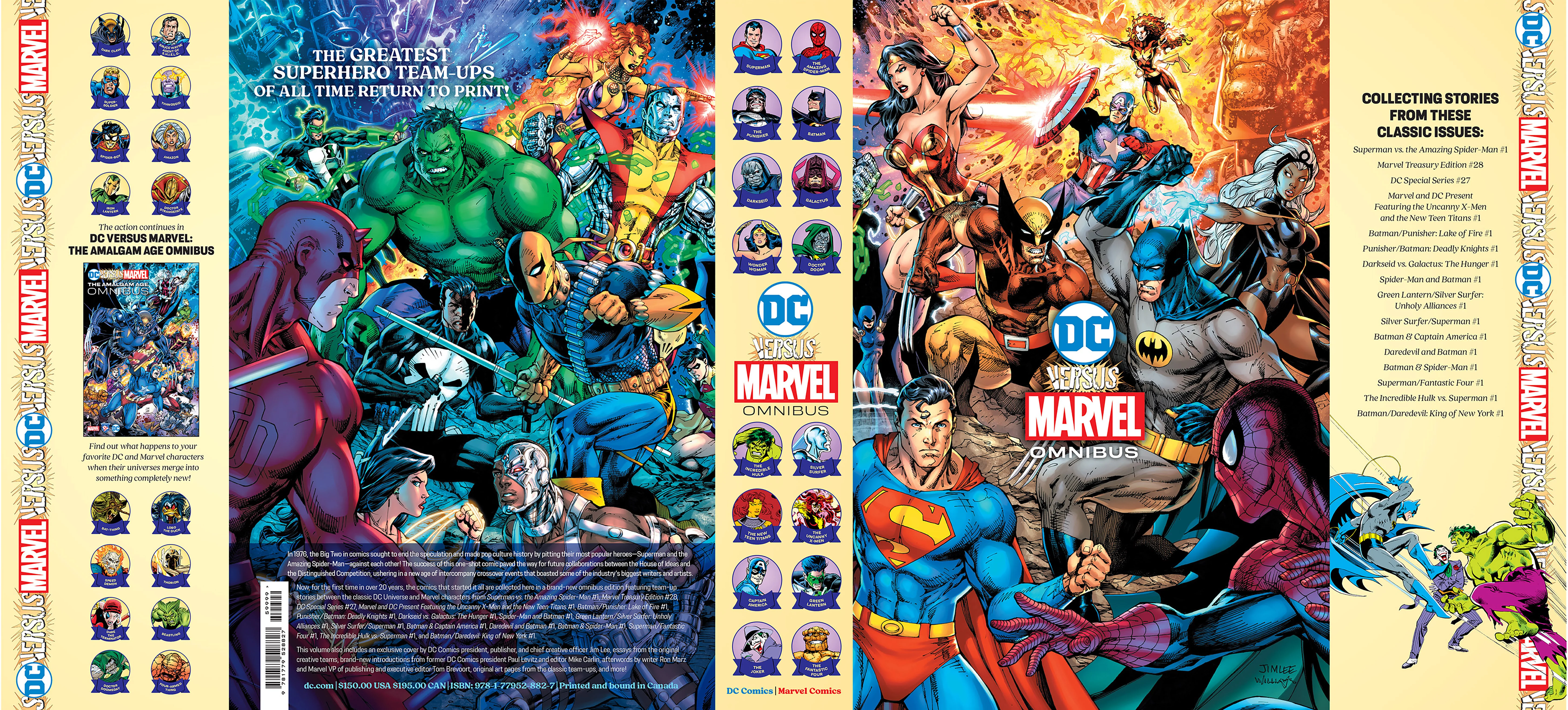 Dc Versus Marvel Omnibus Hc DM Exclusive Jim Lee & Scott Williams Wraparound Var (10/29/2024) DC NM- 9.2 - Image 3