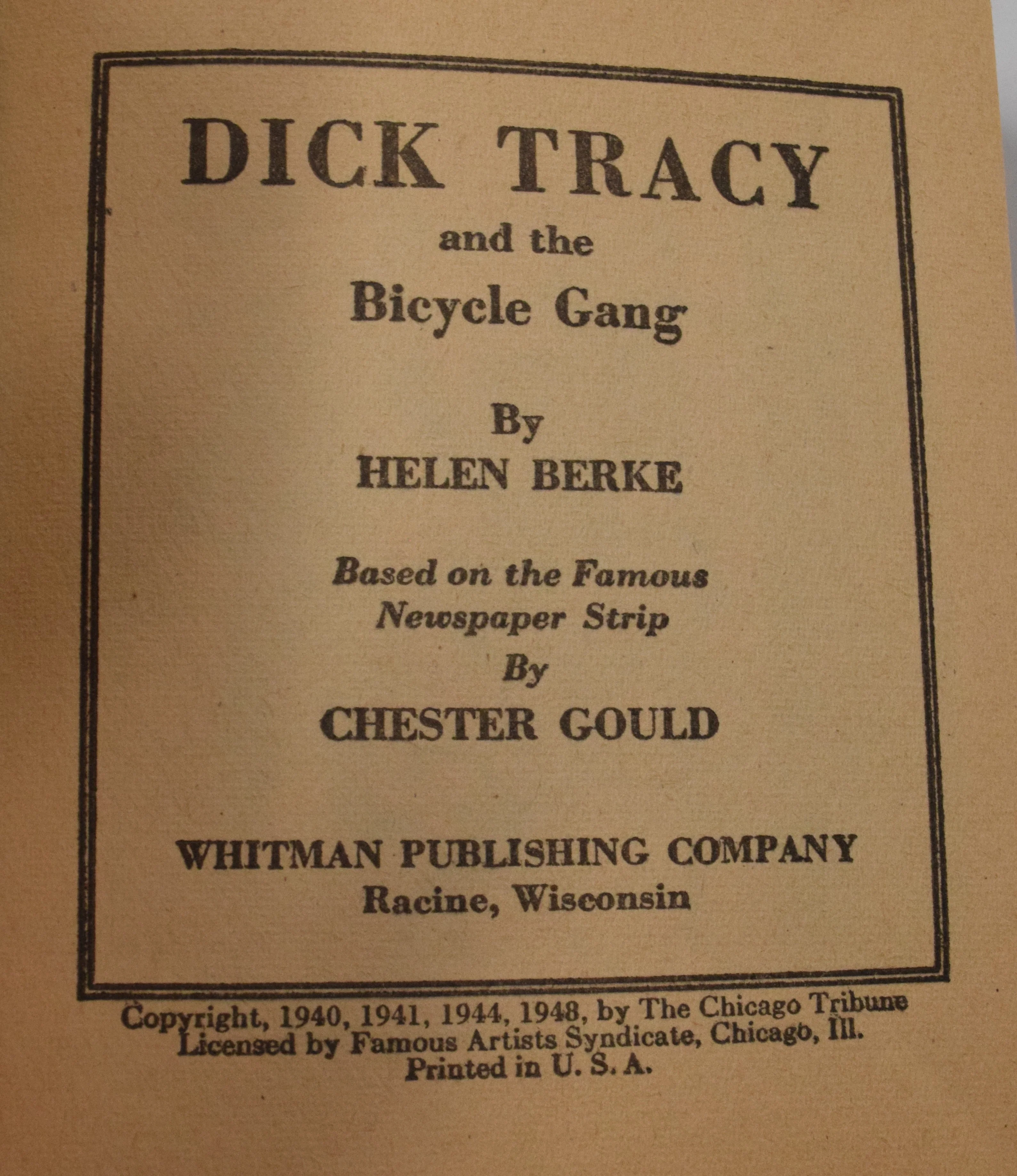 Dick Tracy And Bicycle Gang 1445 Better Little Book Whitman 1948 VF - Image 4