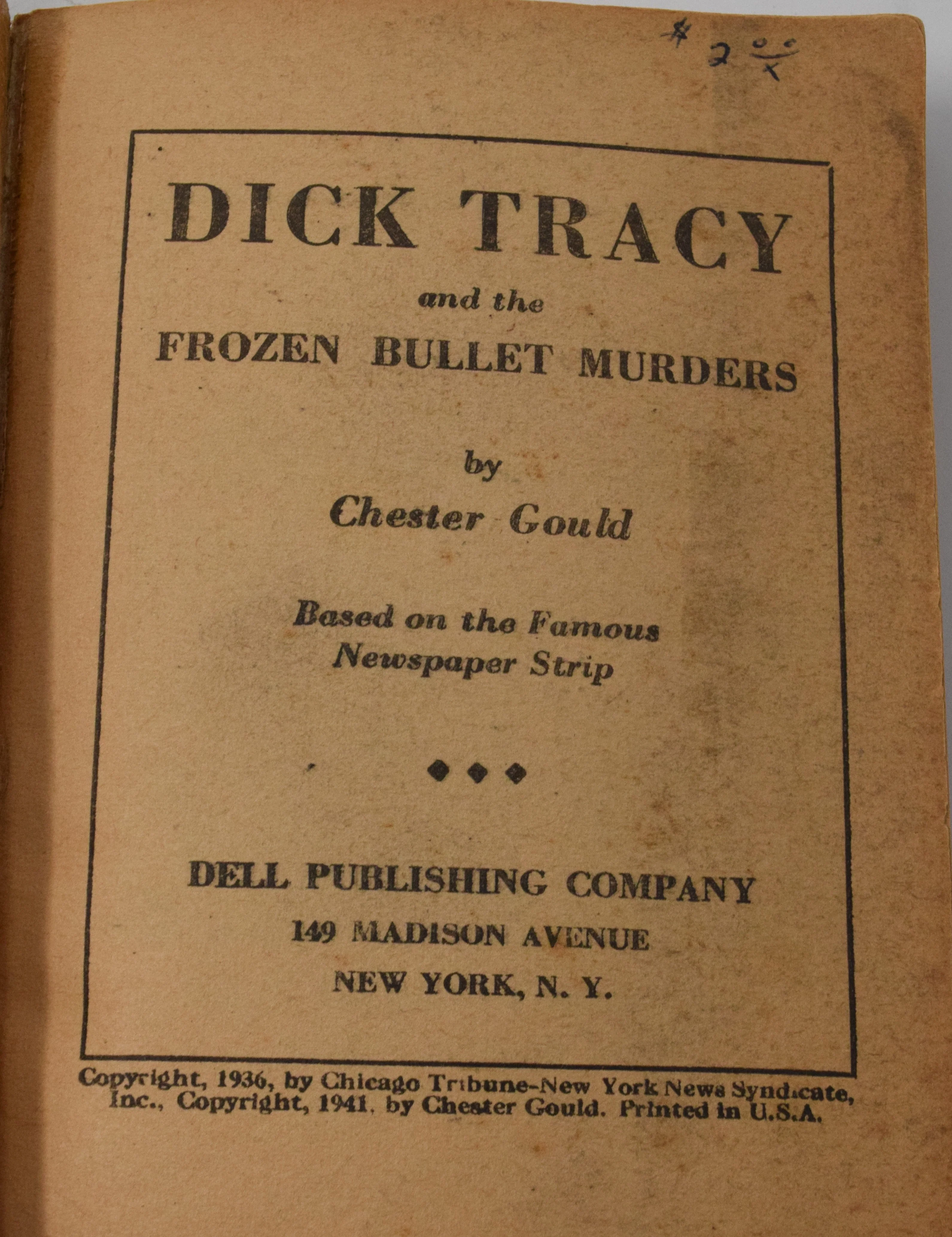 Dick Tracy And The Frozen Bullet Murders Fast Action Dell 1938 VG Big Little Book - Image 3