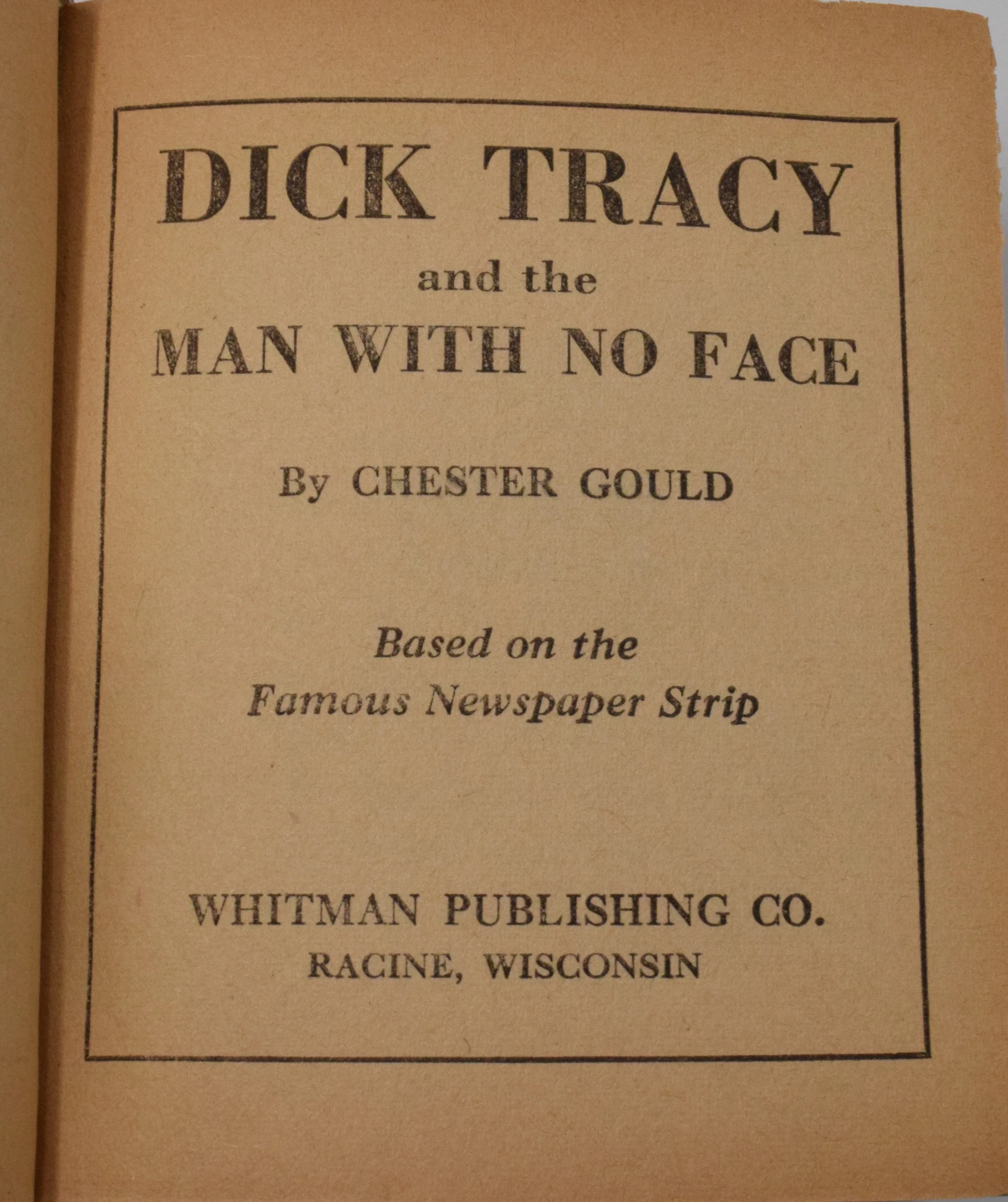 Dick Tracy And The Man With No Face 1491 Big Little Book Whitman 1938 FN VF - Image 4