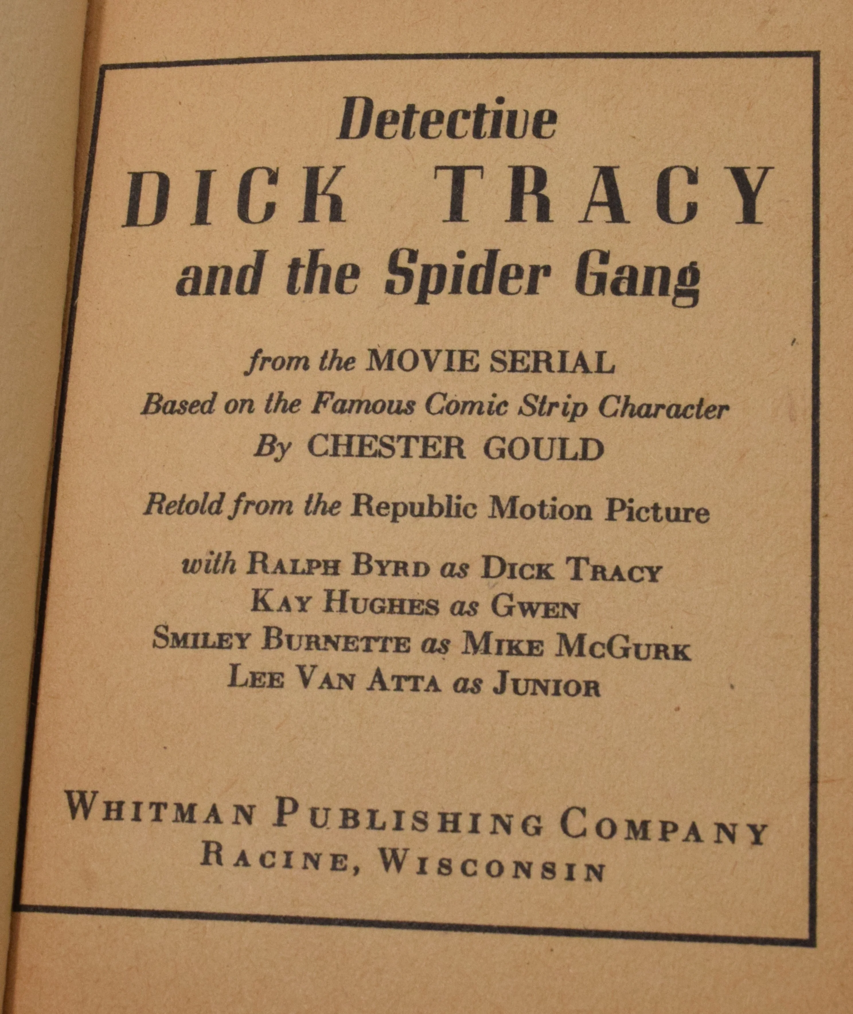 Dick Tracy And The Spider Gang 1446 Big Little Book Whitman 1937 FN - Image 4