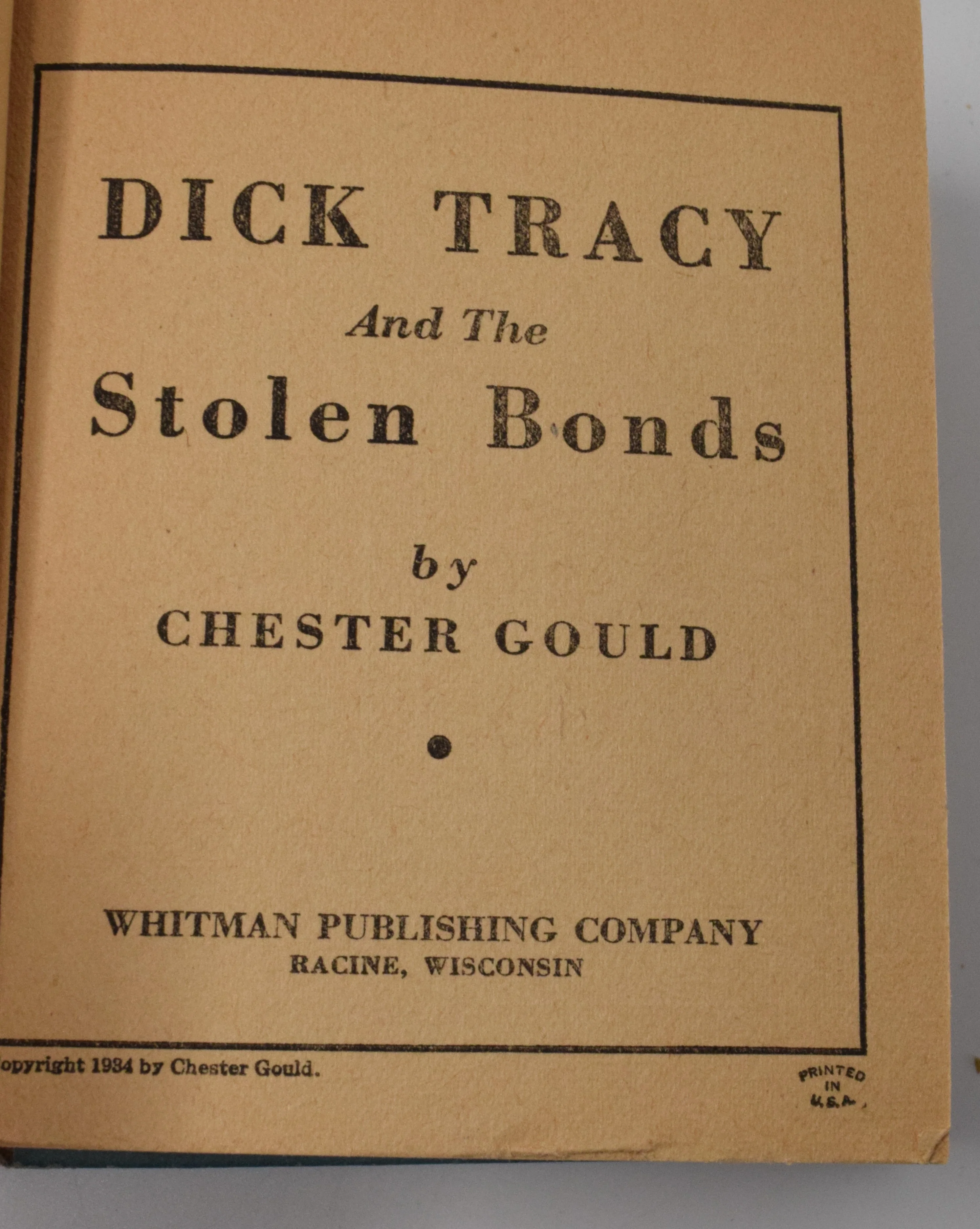 Dick Tracy And The Stolen Bonds 1105 Big Little Book 1934 FN - Image 4