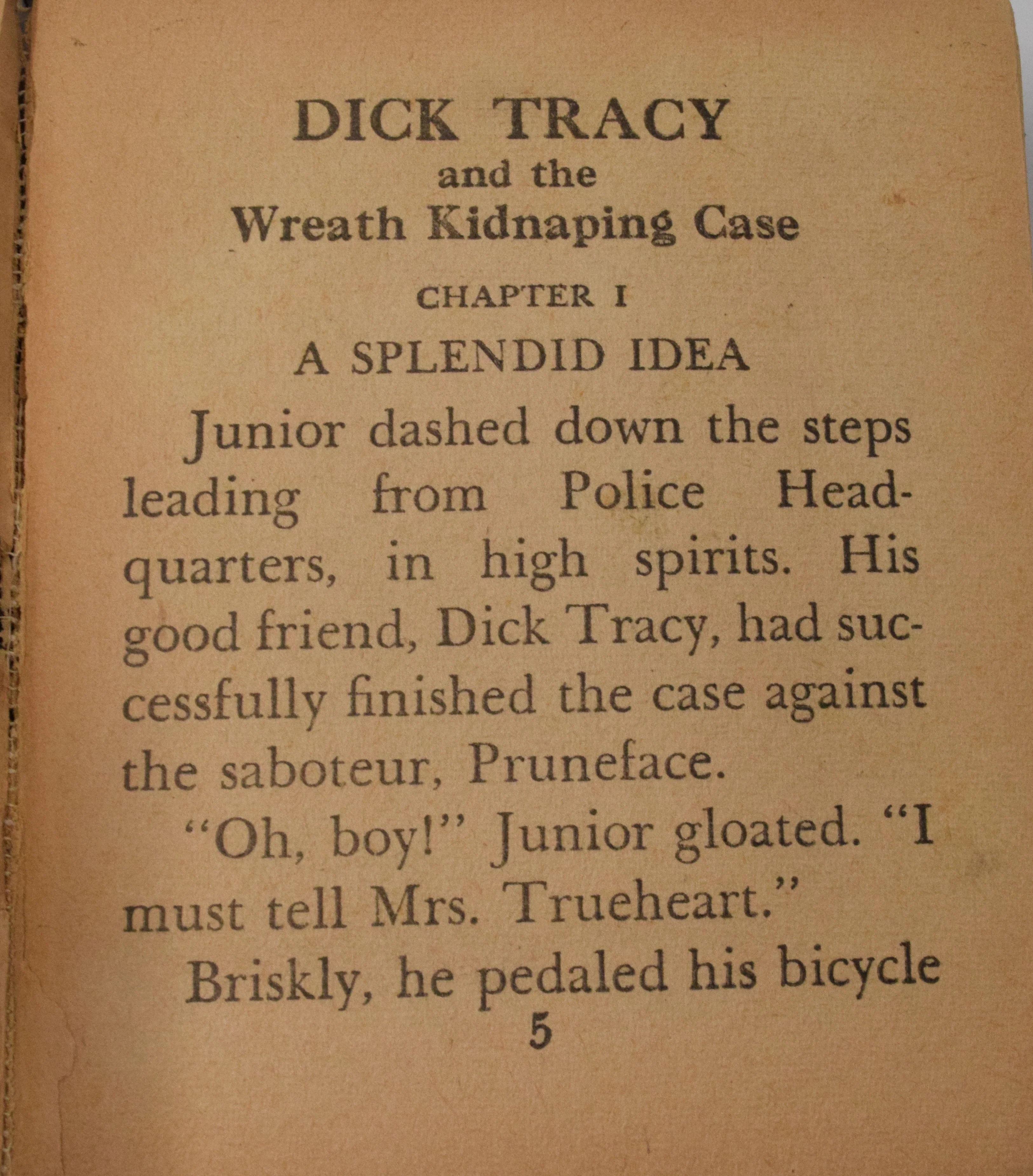 Dick Tracy And The Wreath Kidnapping Case 1482 Better Little Book Whitman 1945 FR GD - Image 4